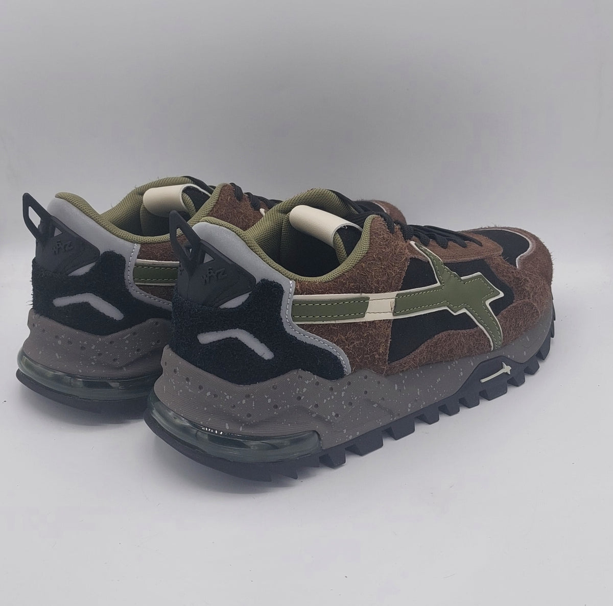 Wizz sneakers uomo marrone nera verde