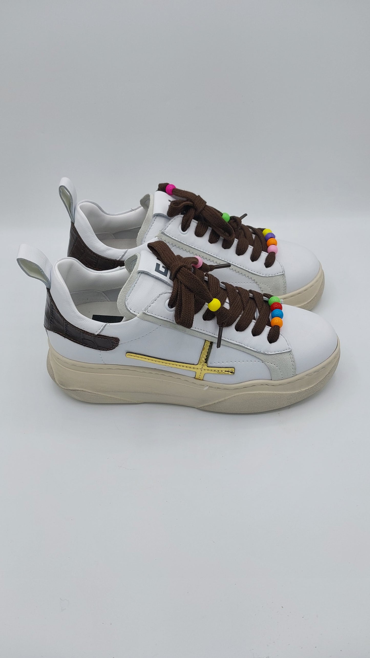 Gio+sneakers in pelle bianca