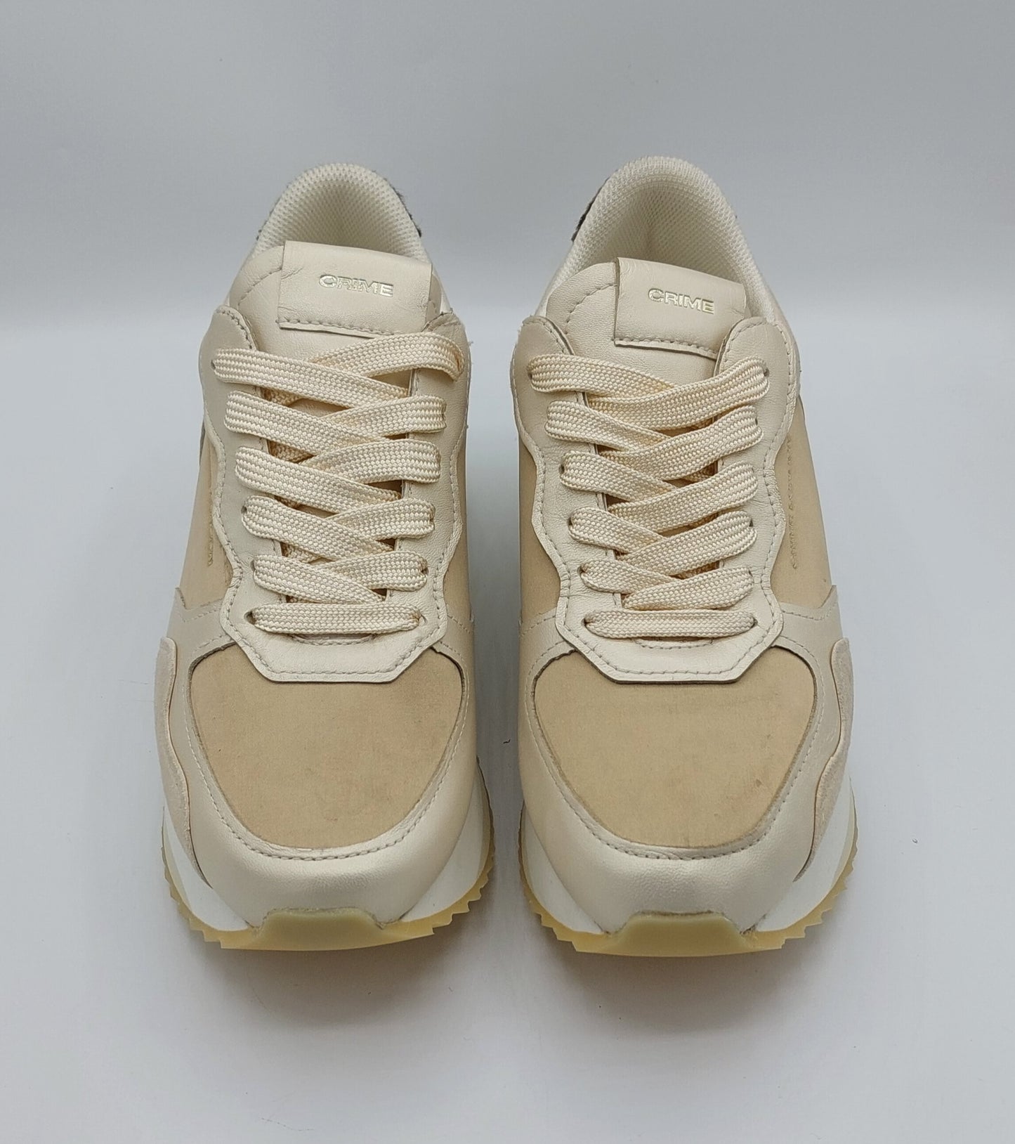 Crime London Sneakers donna color crema