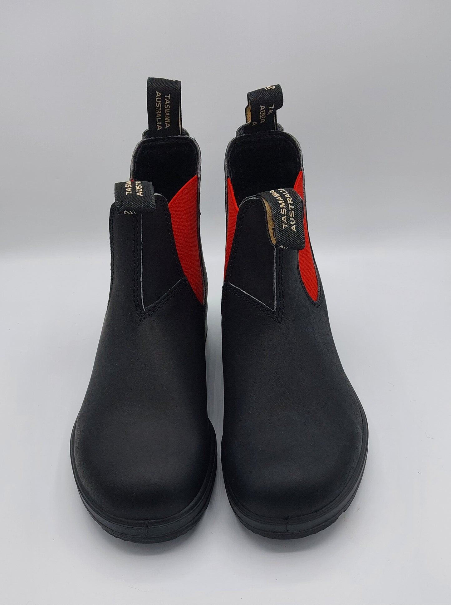 Blundstone homme et femme noir avec élastique rouge 508