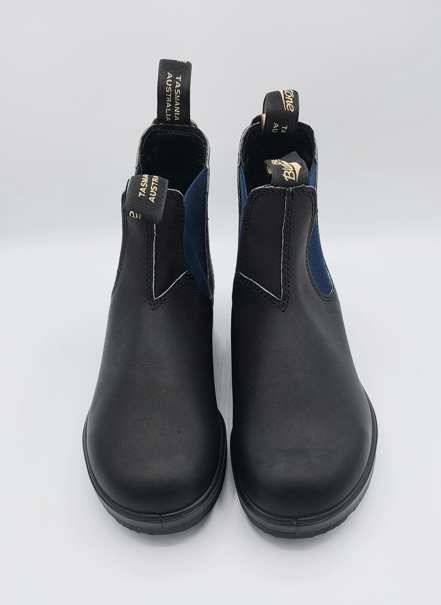 Blundstone uomo donna nero con elastico blu 1917