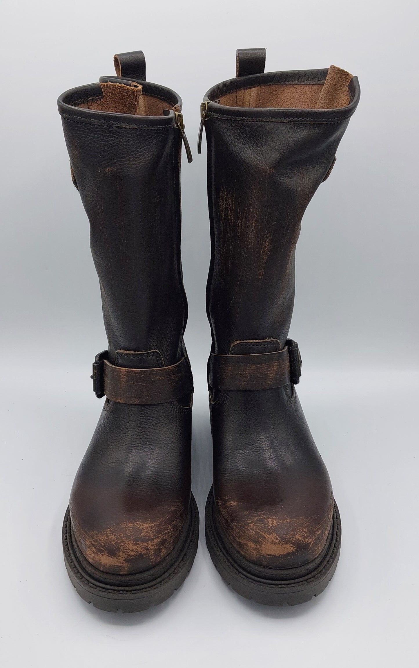 Metisse bikers marrone graffiato