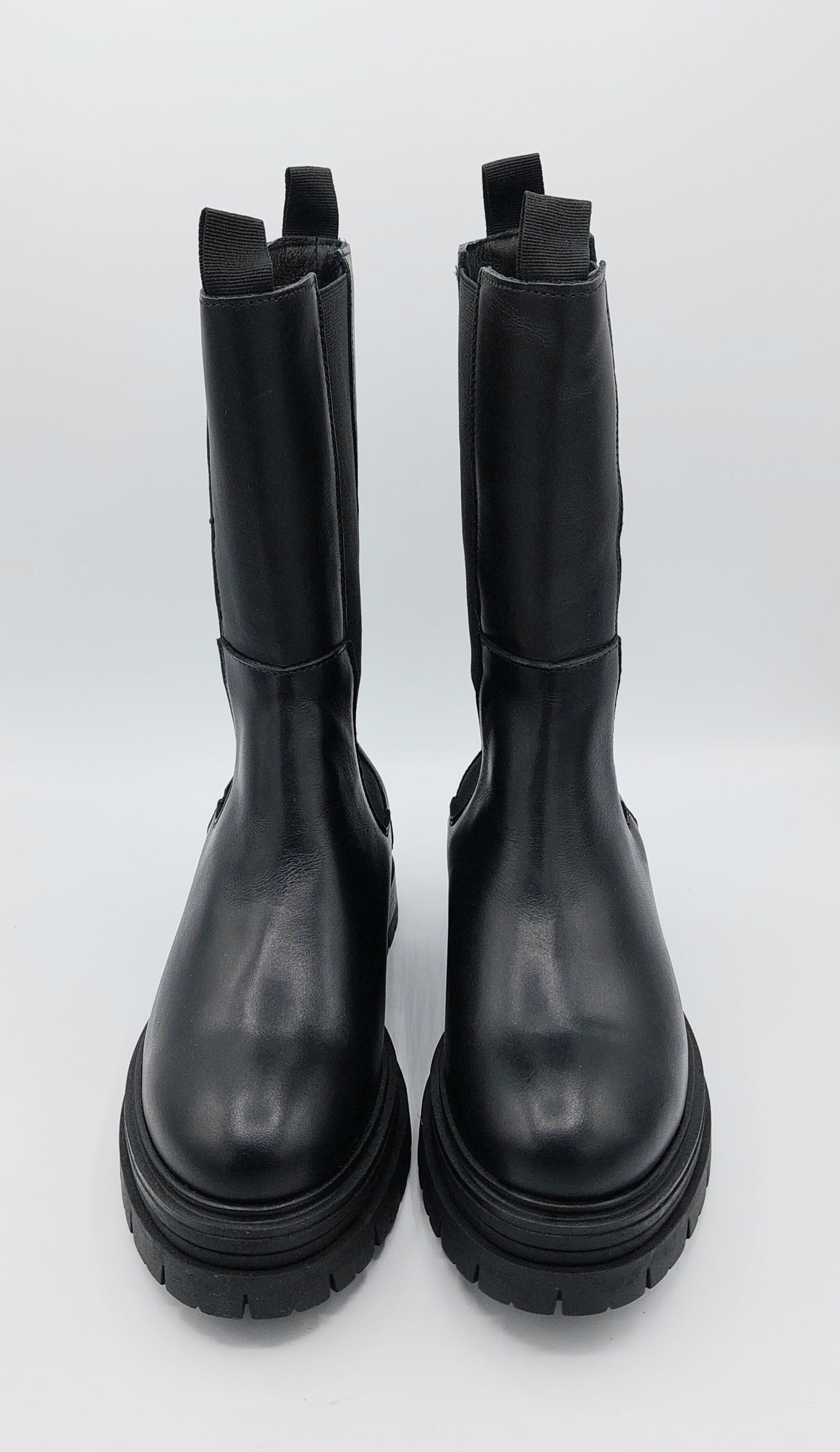 Les tulipes stivale nero doppio elastico