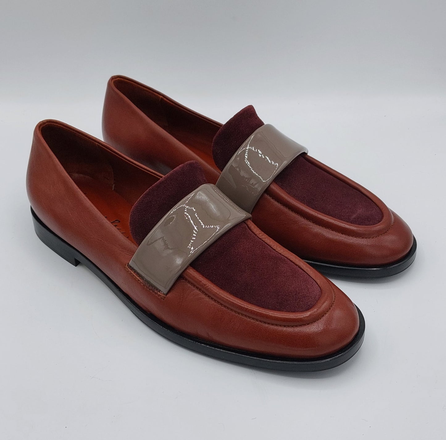 Lorena Paggi mocassino rosso bordeaux