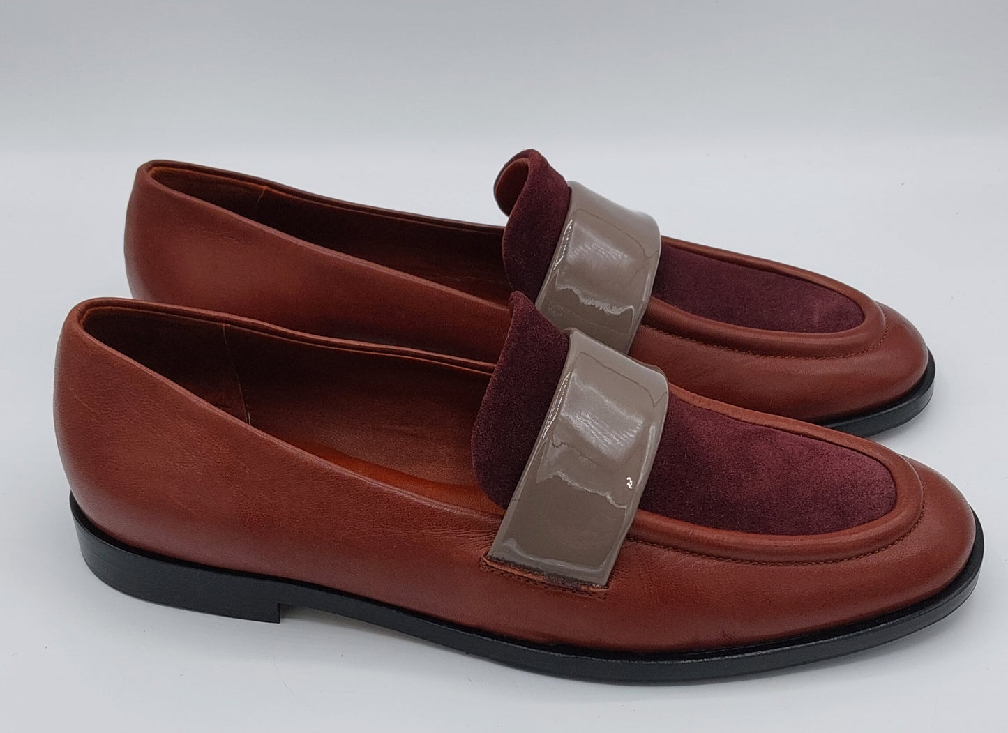 Lorena Paggi mocassino rosso bordeaux