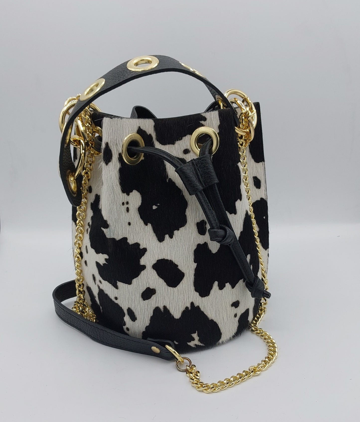 Borsa secchiello in pelle Cardone