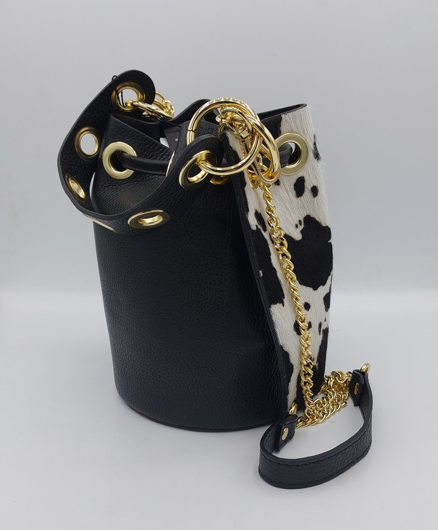Borsa secchiello in pelle Cardone