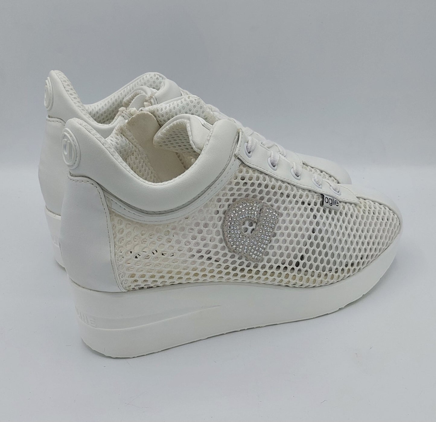 Rucoline agile scarpa bianca forata