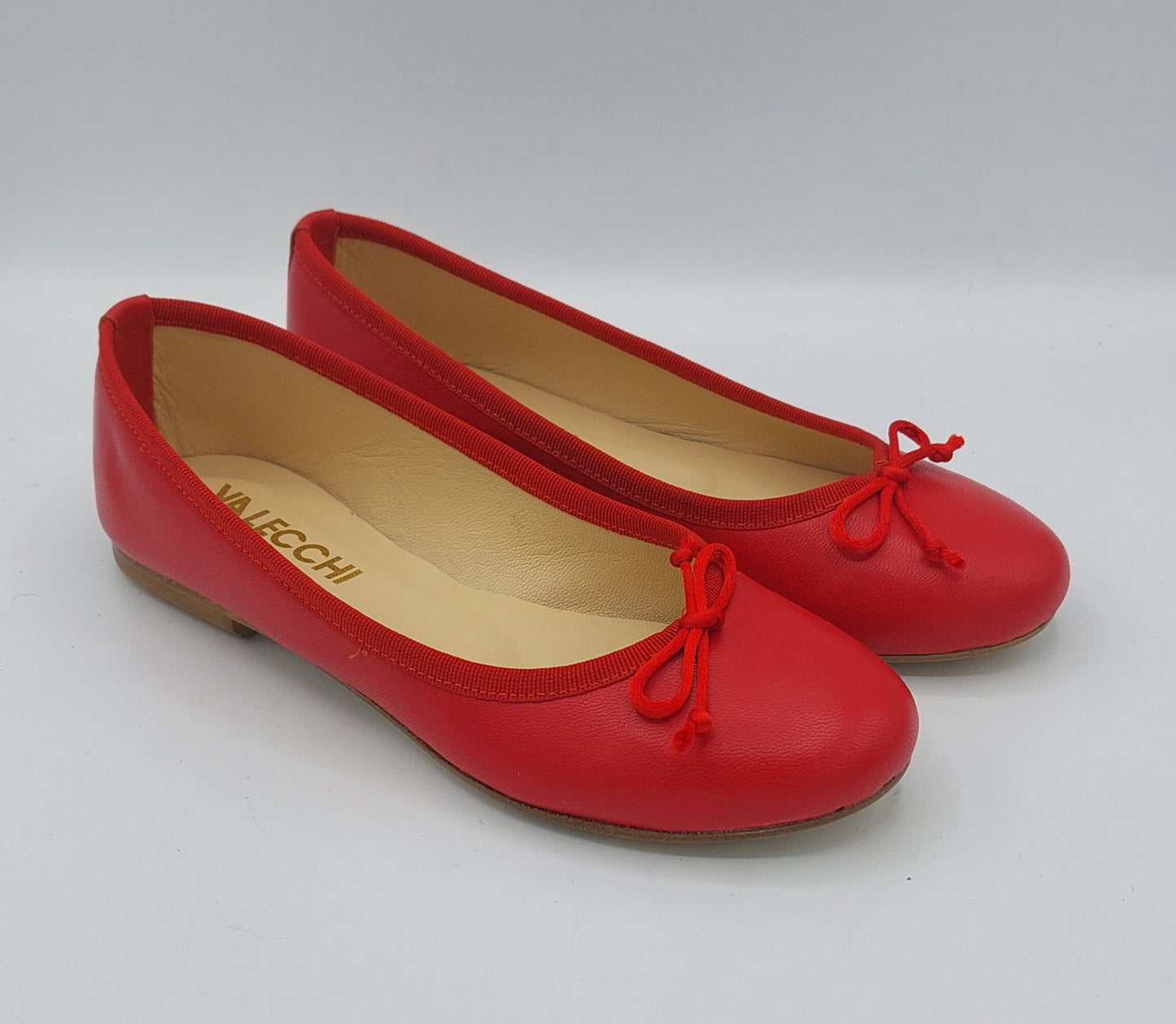 Valecchi ballerine rosse artigianali