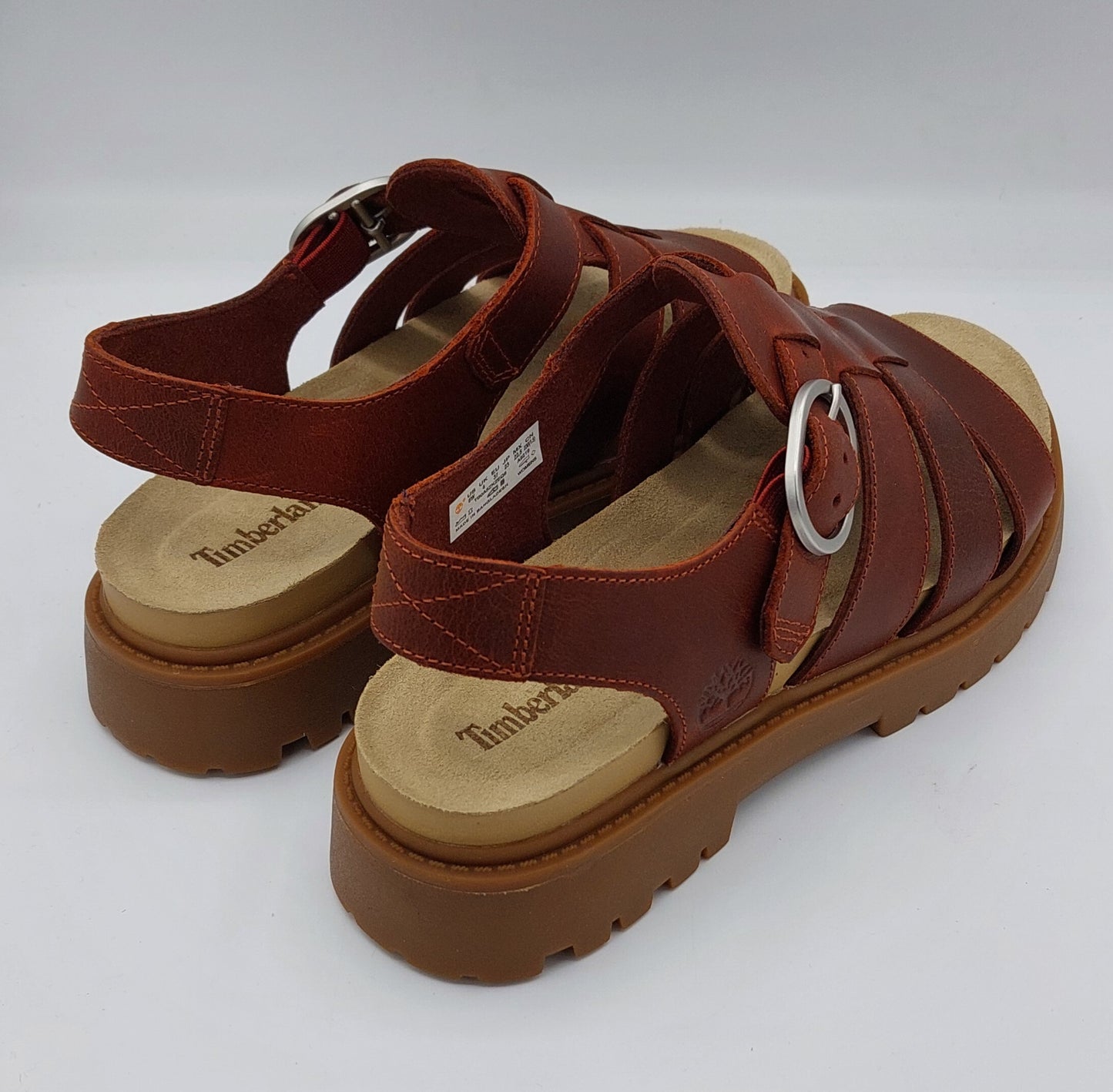 Timberland sandalo donna gabbia cuoio