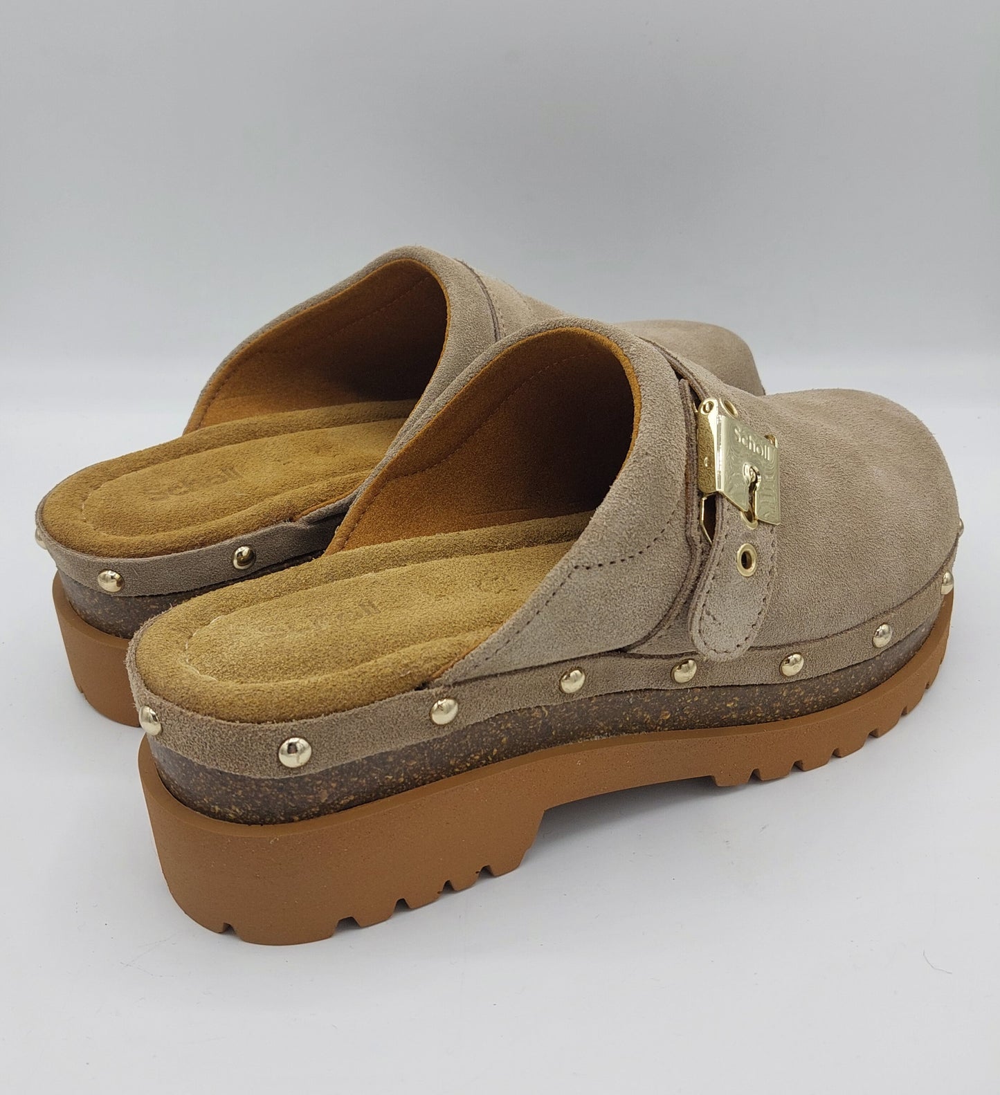 Scholl zoccolo camoscio beige