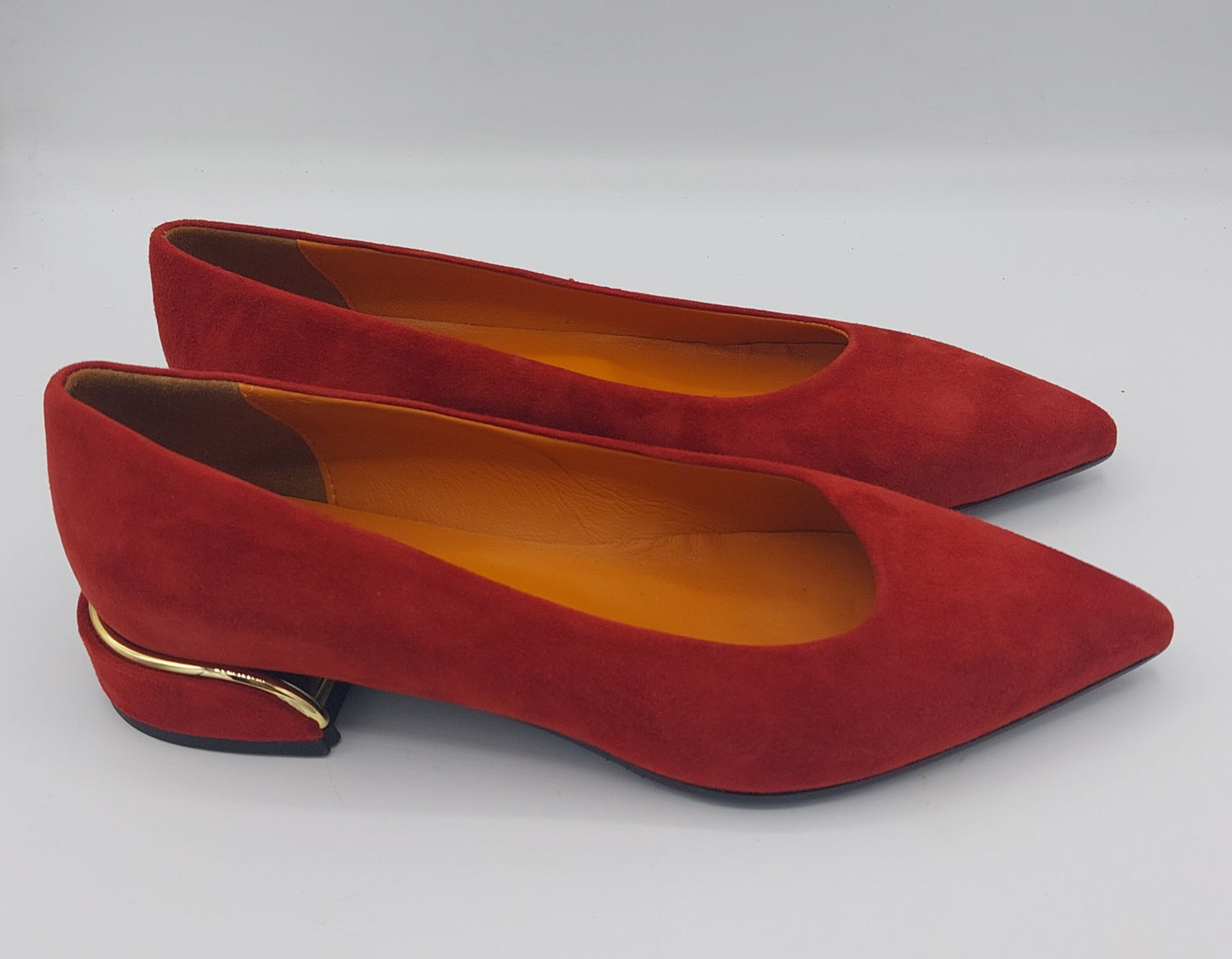 Silvia rossini scarpa camoscio rosso