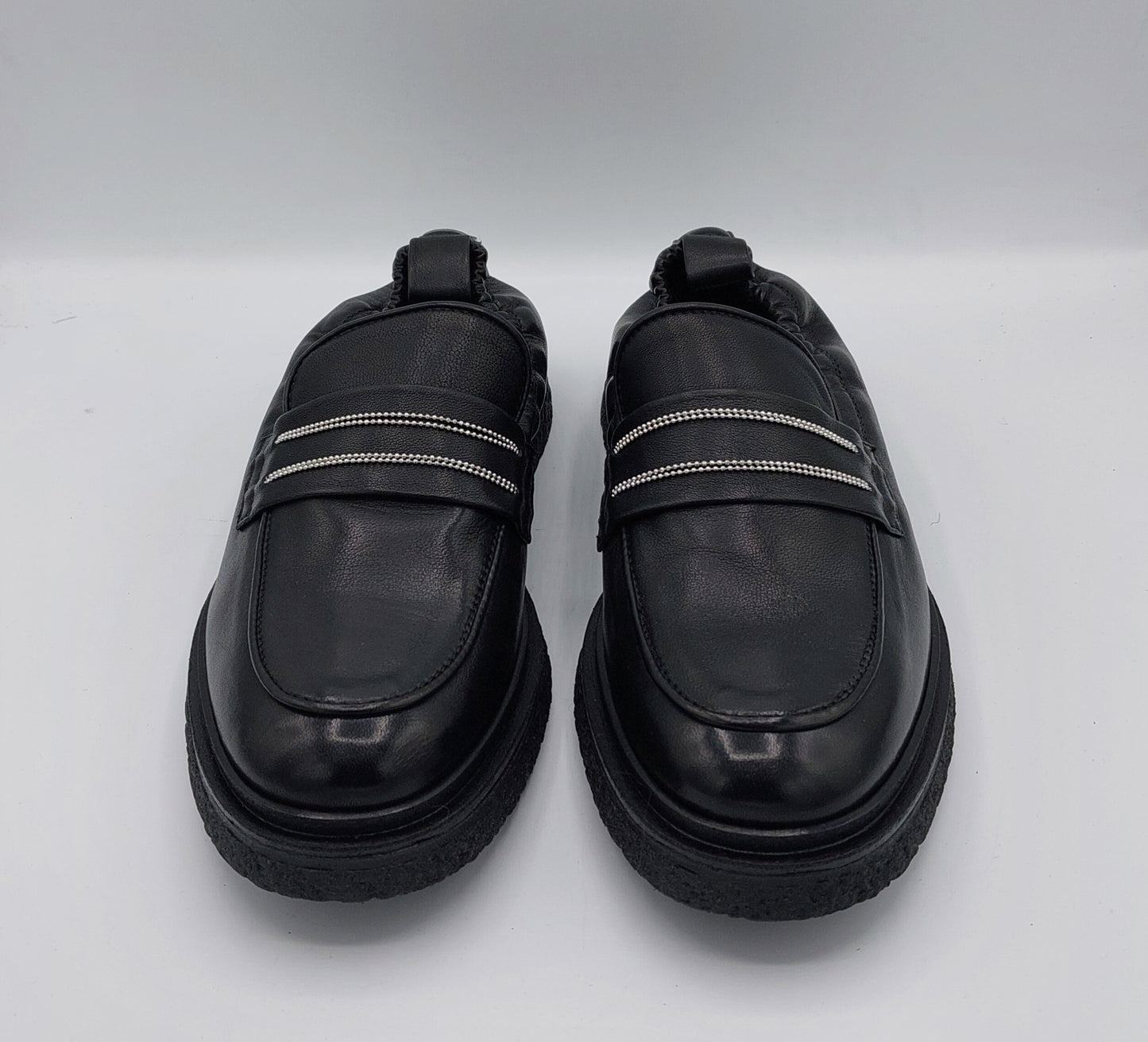 Fruit mocassino in pelle nera