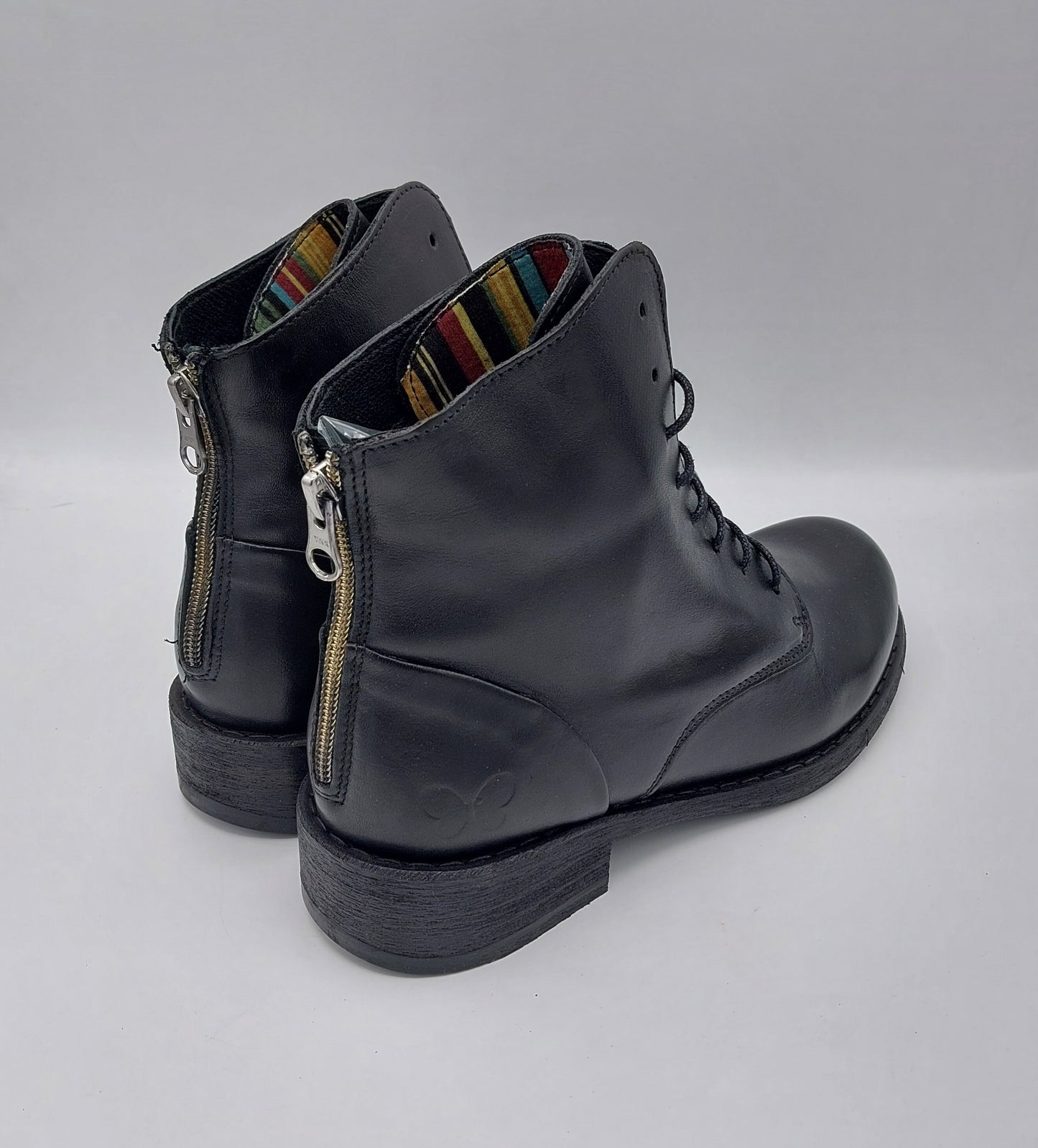 Amphibien bas Felmini en cuir noir