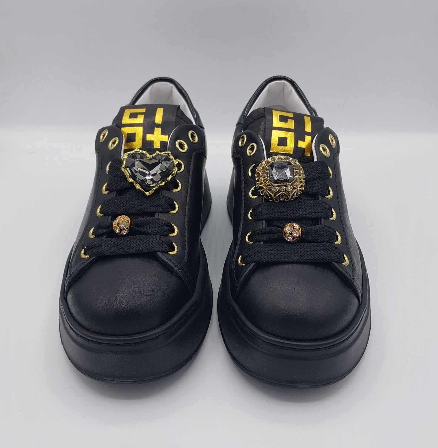 Gio+snekers in pelle nera