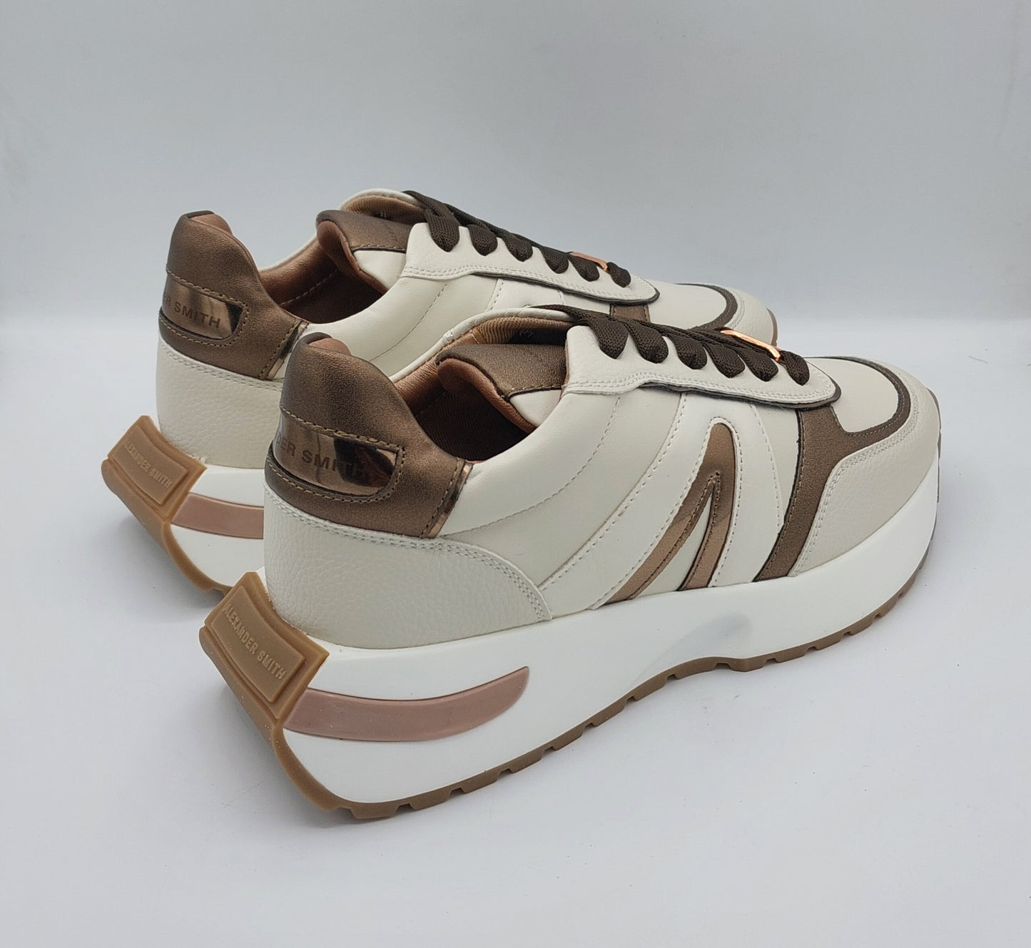 Alexander Smith sneakers pelle crema