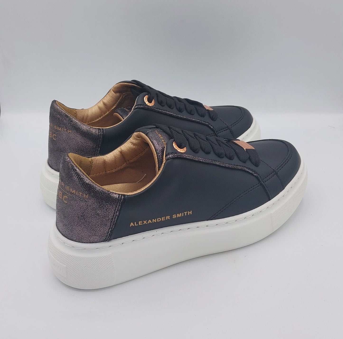 Alexander Smith snekers donna nera laccio nero