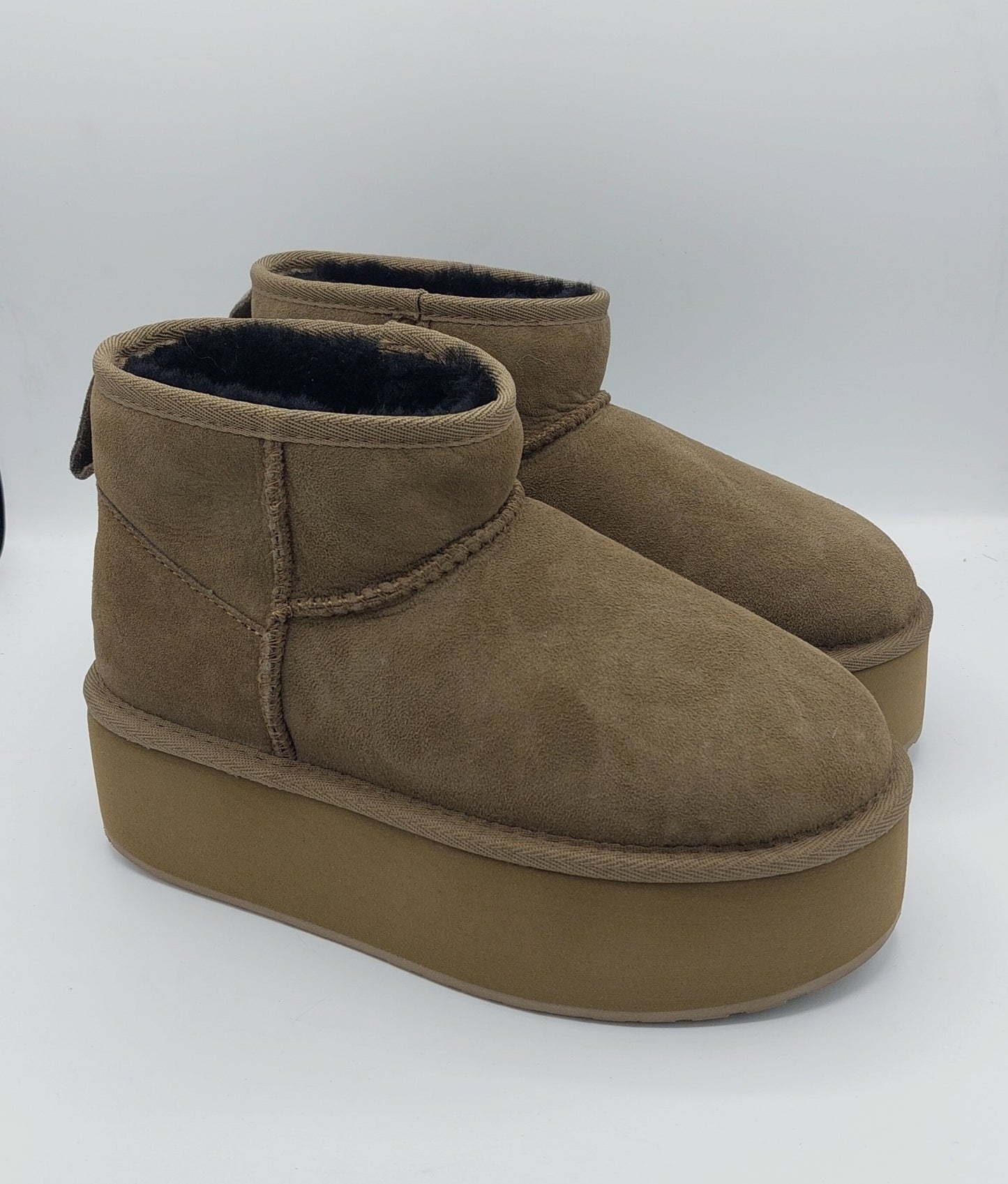 Plateforme Emu taupe foncé