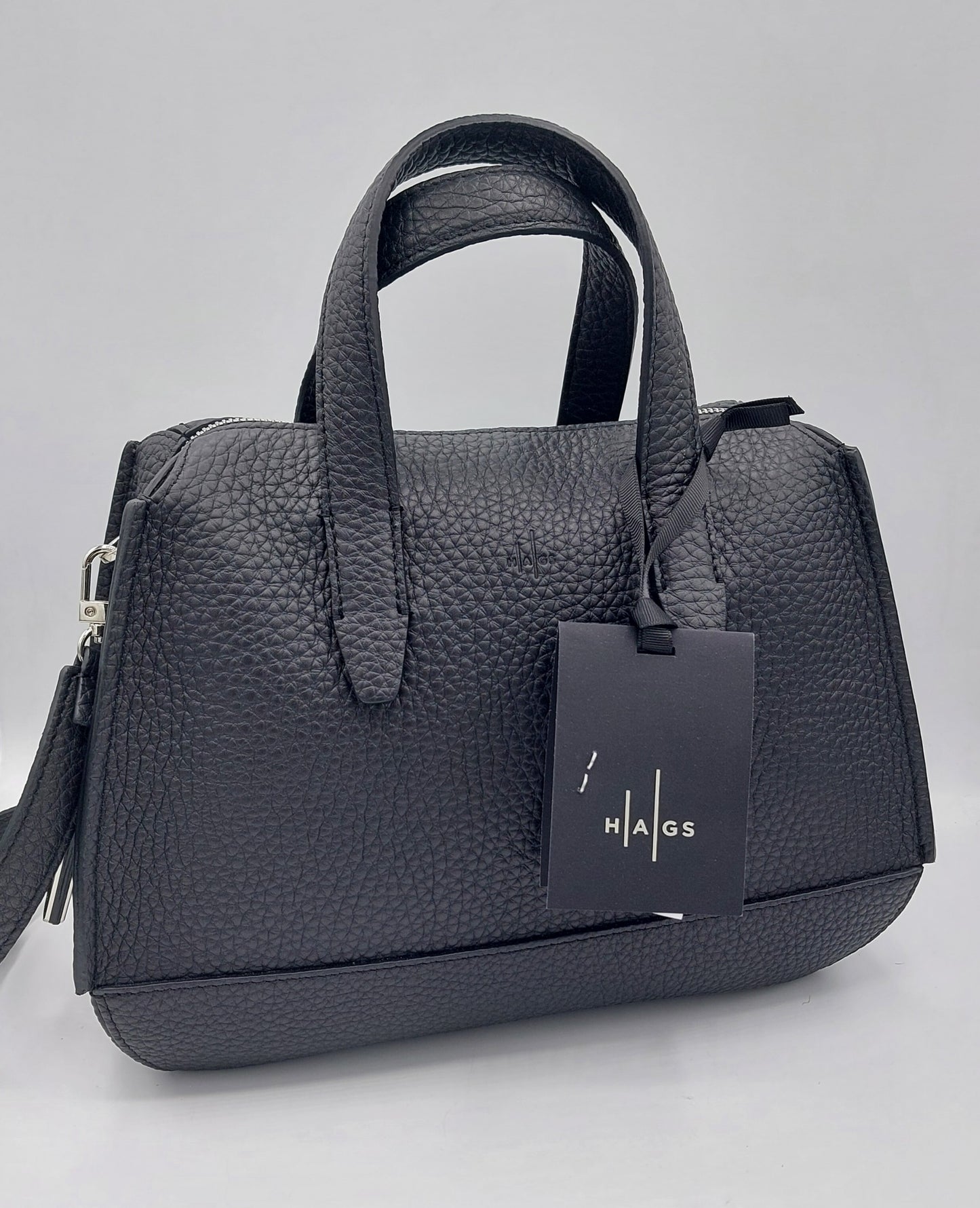 Sac Hags en cuir grainé noir