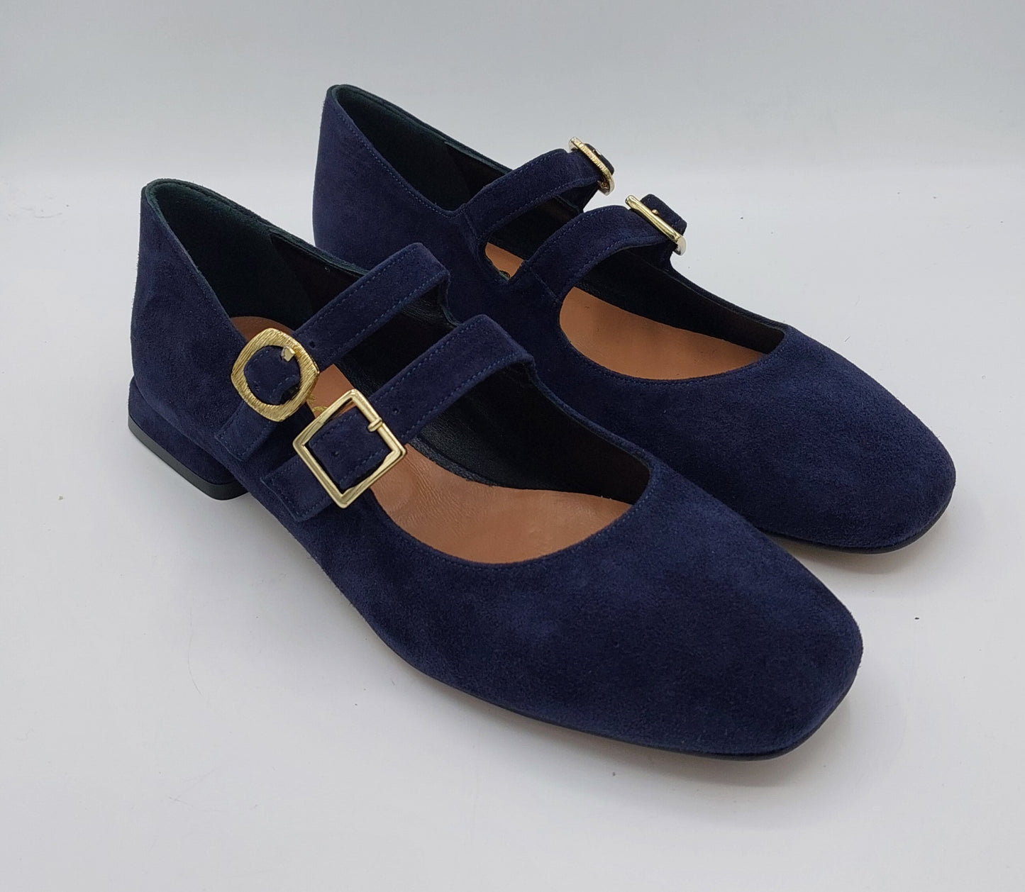 T.Q scarpa in camoscio blu