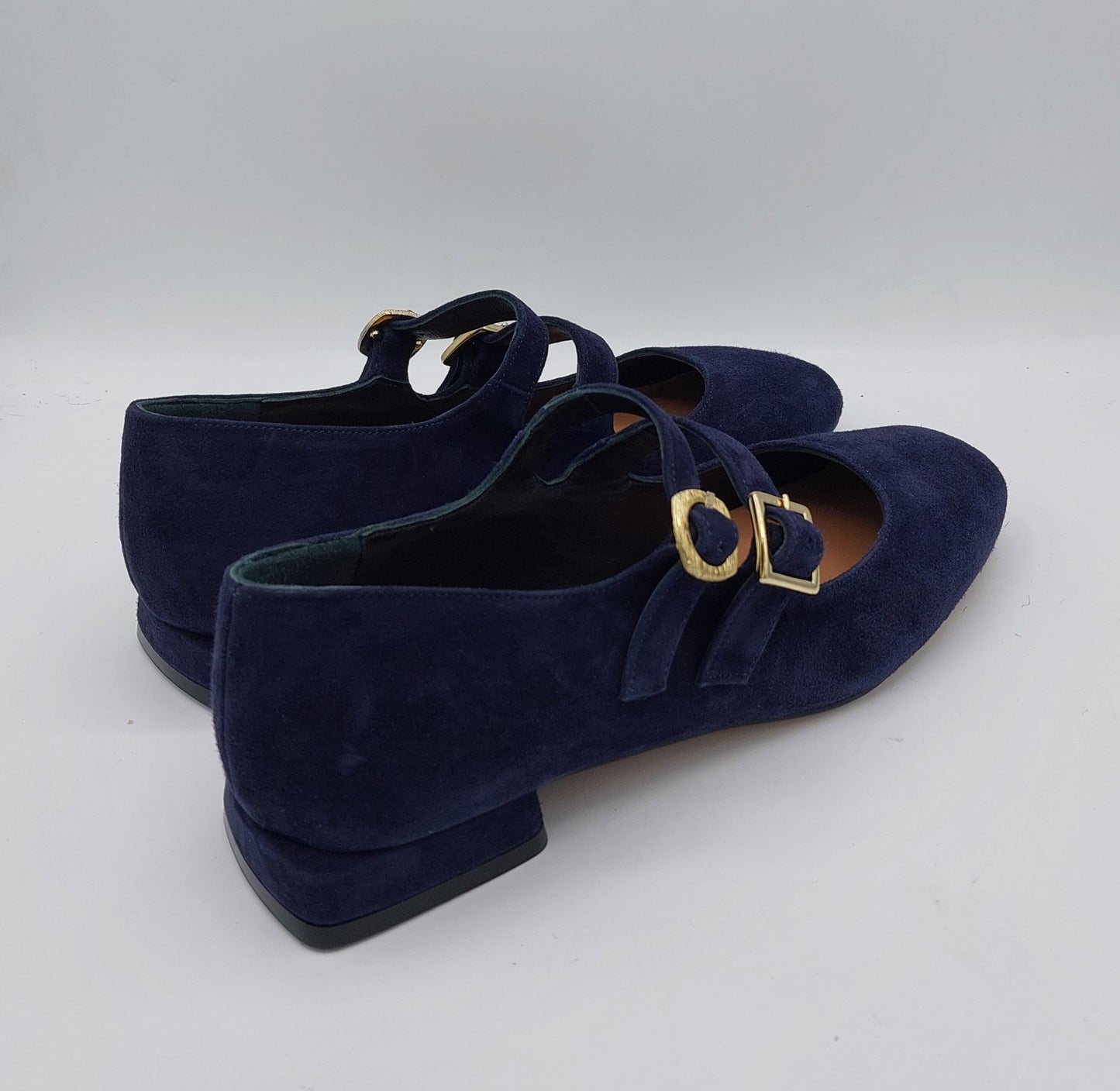T.Q scarpa in camoscio blu