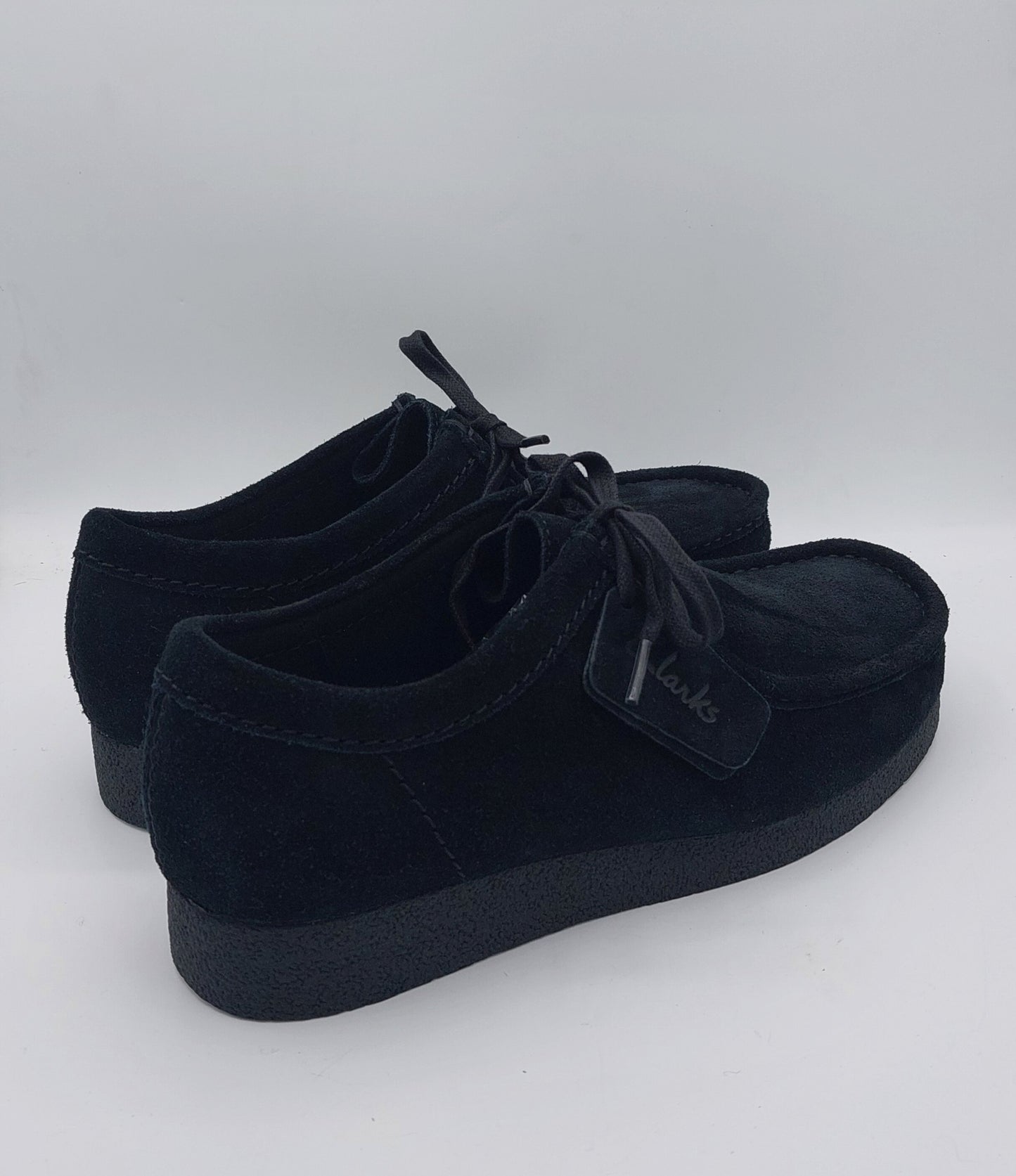 Clarks scarpa uomo wallabee camoscio nero