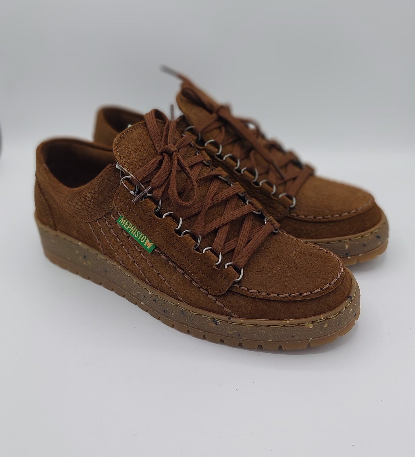 Mephisto arc-en-ciel hommes nubuck tabac