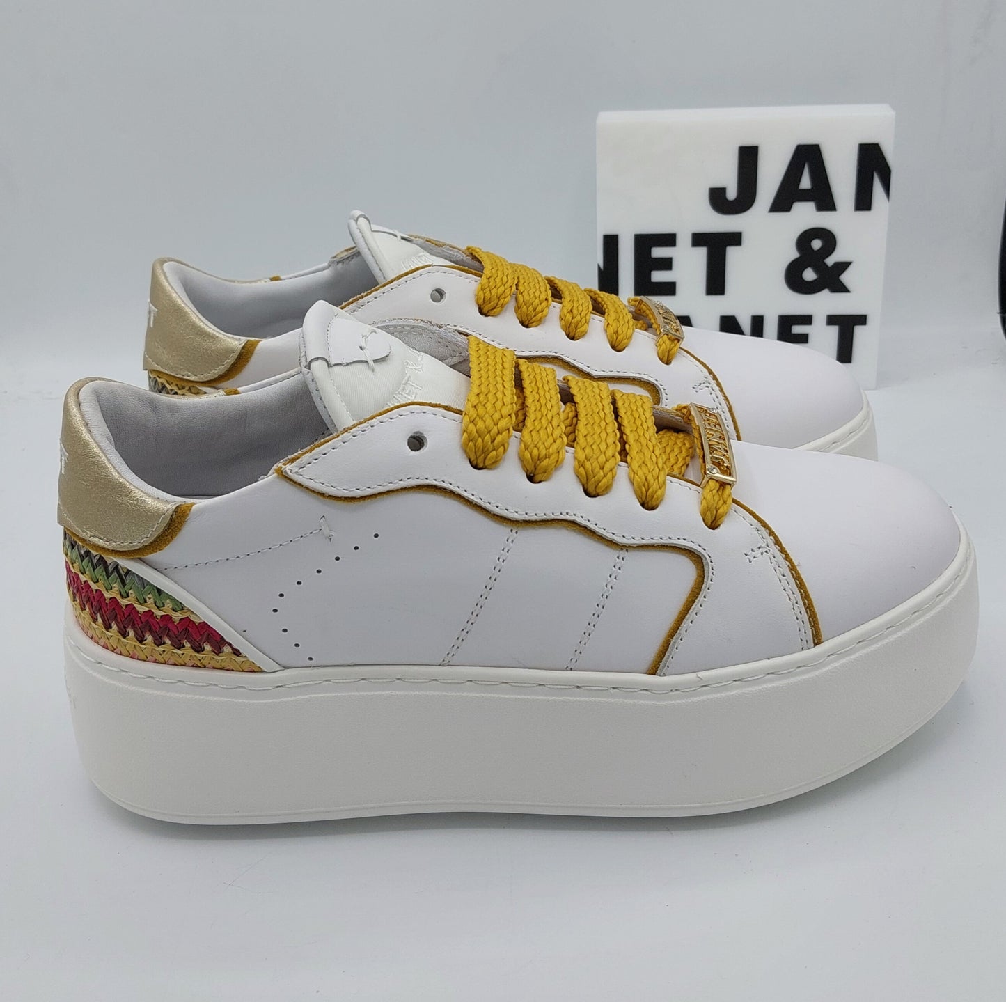 Janet e janet sneakers pelle bianca