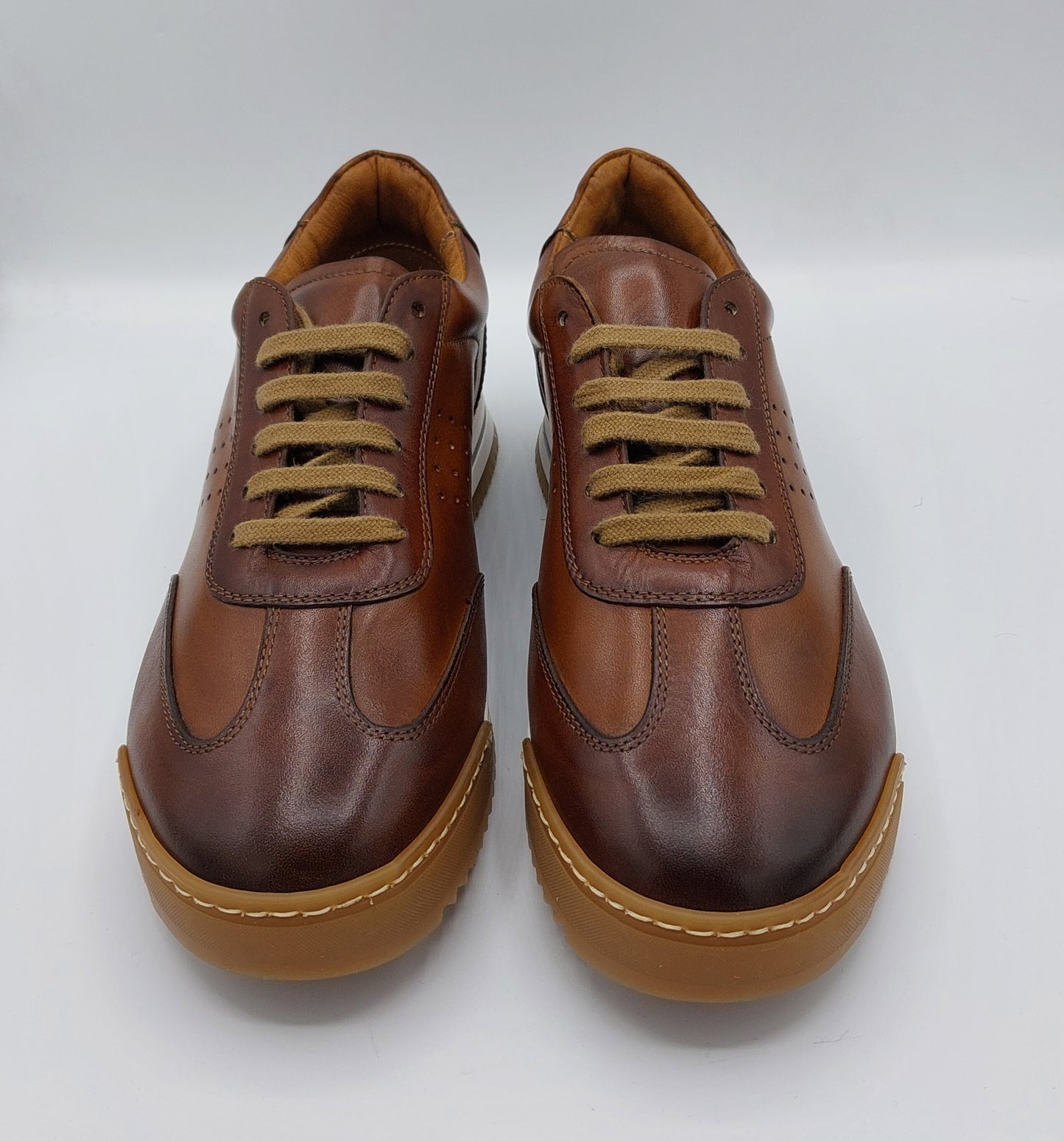 Brecos scarpa uomo allacciata in pelle marrone
