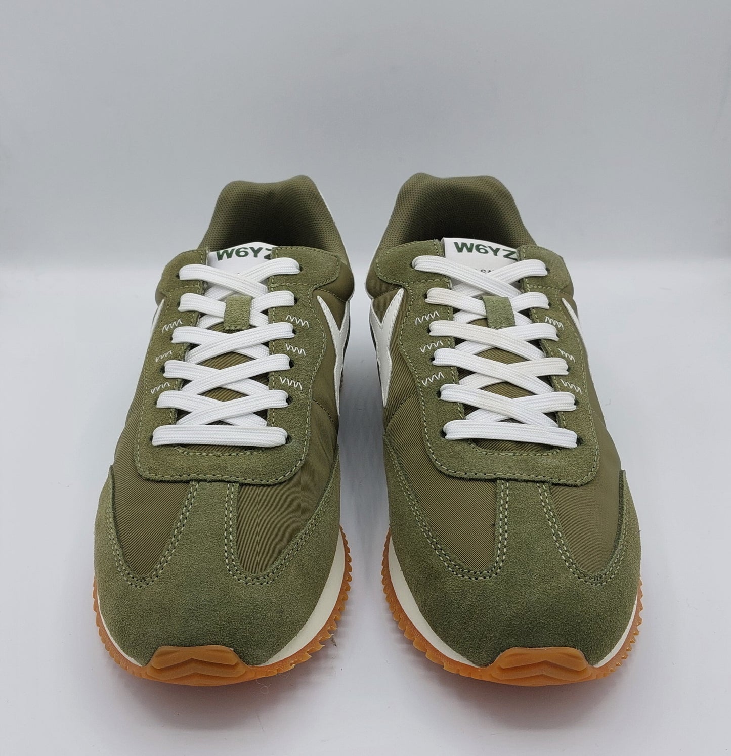 Wizz sneakers uomo camoscio e tessuto verde