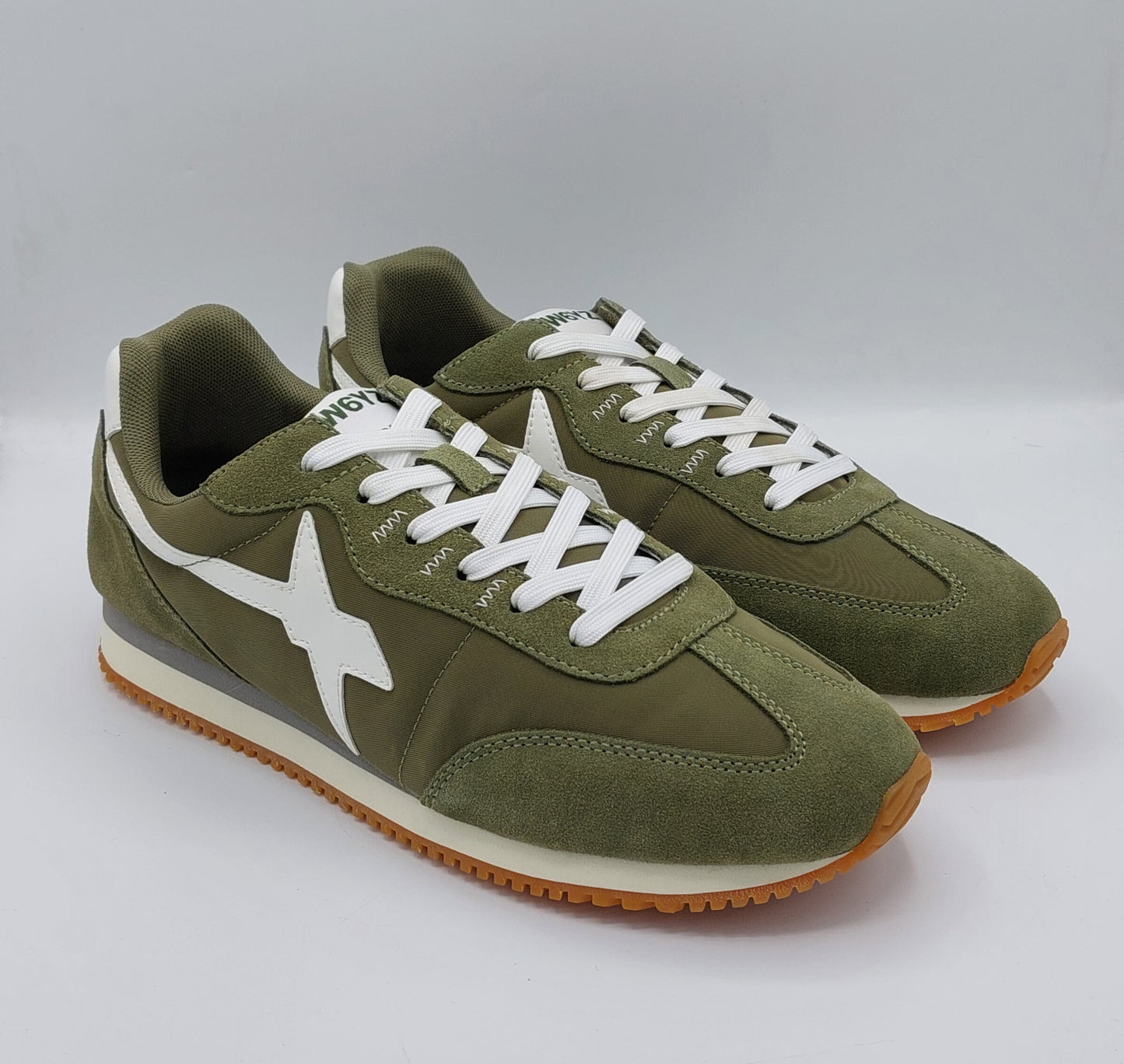 Wizz sneakers uomo camoscio e tessuto verde