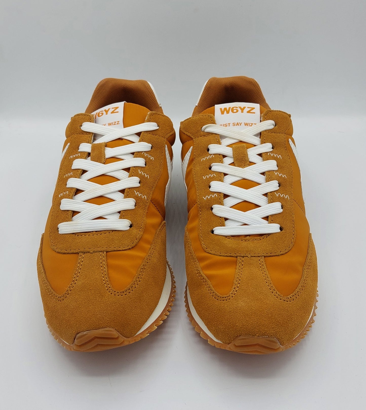 Wizz sneakers uomo camoscio e tessuto arancio