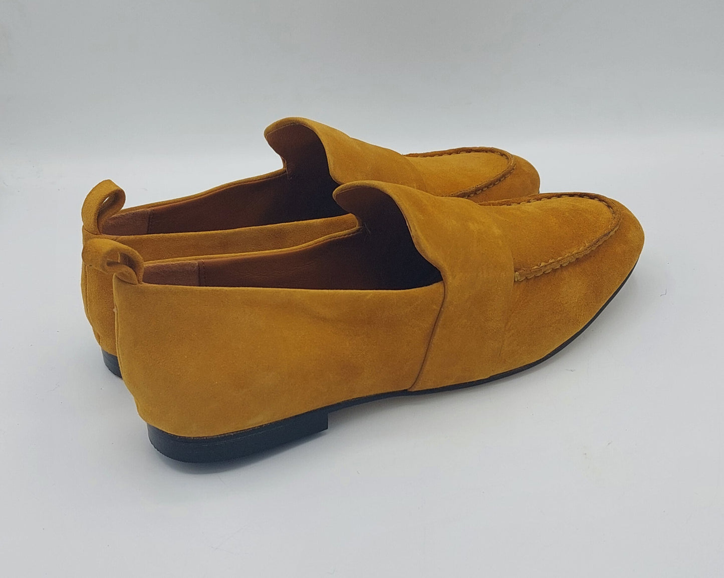 Mocassino camoscio ocra