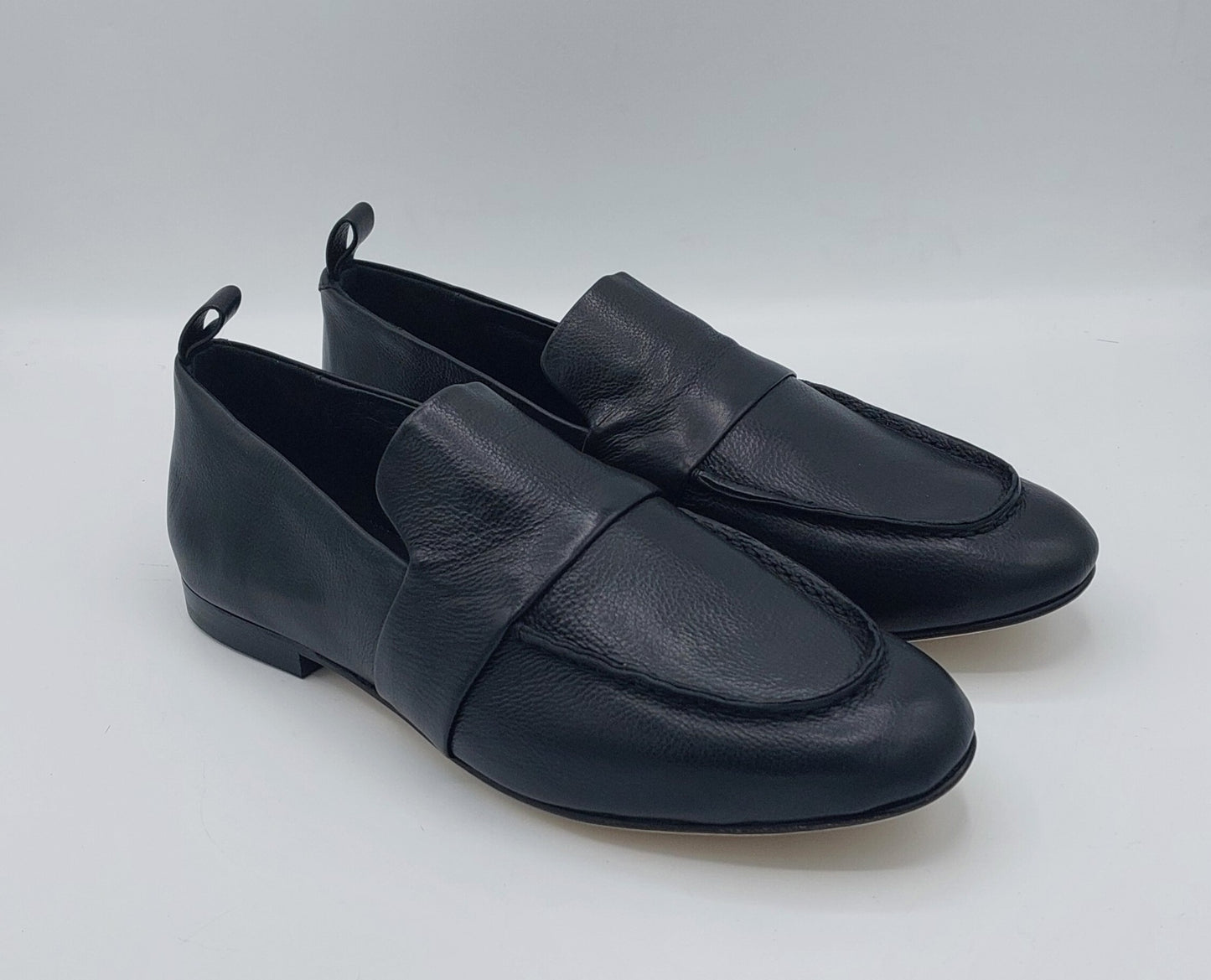 Mocassino donna nappa nera