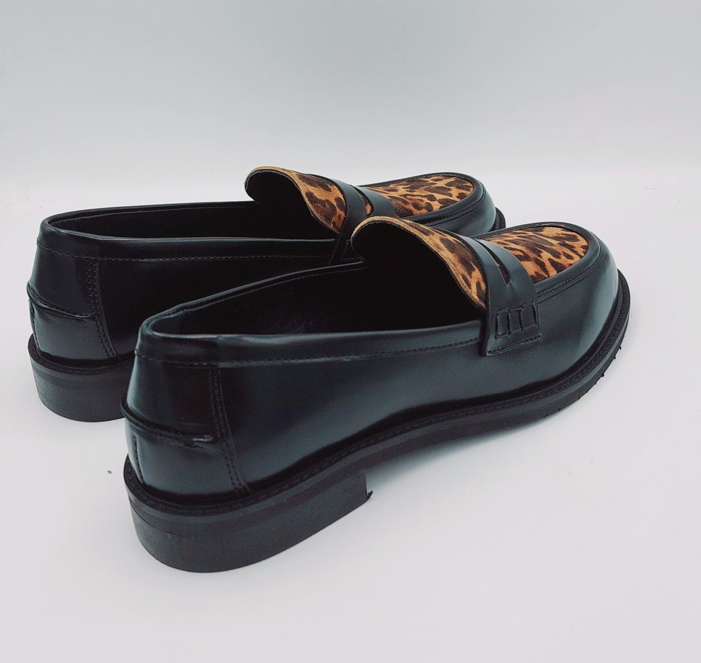 Anima mocassino pelle nera