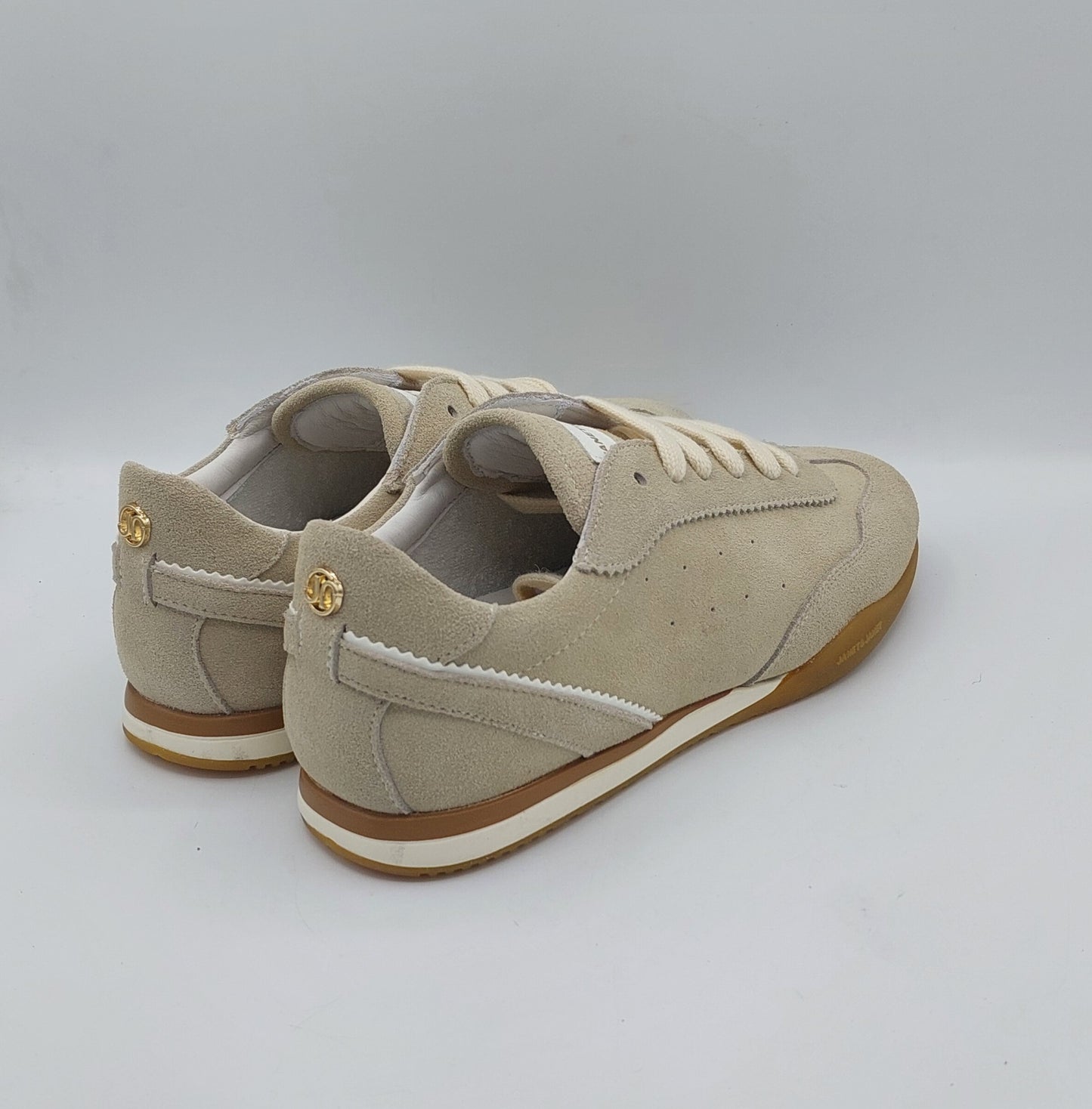 Janet e Janet sneakers donna in camoscio beige