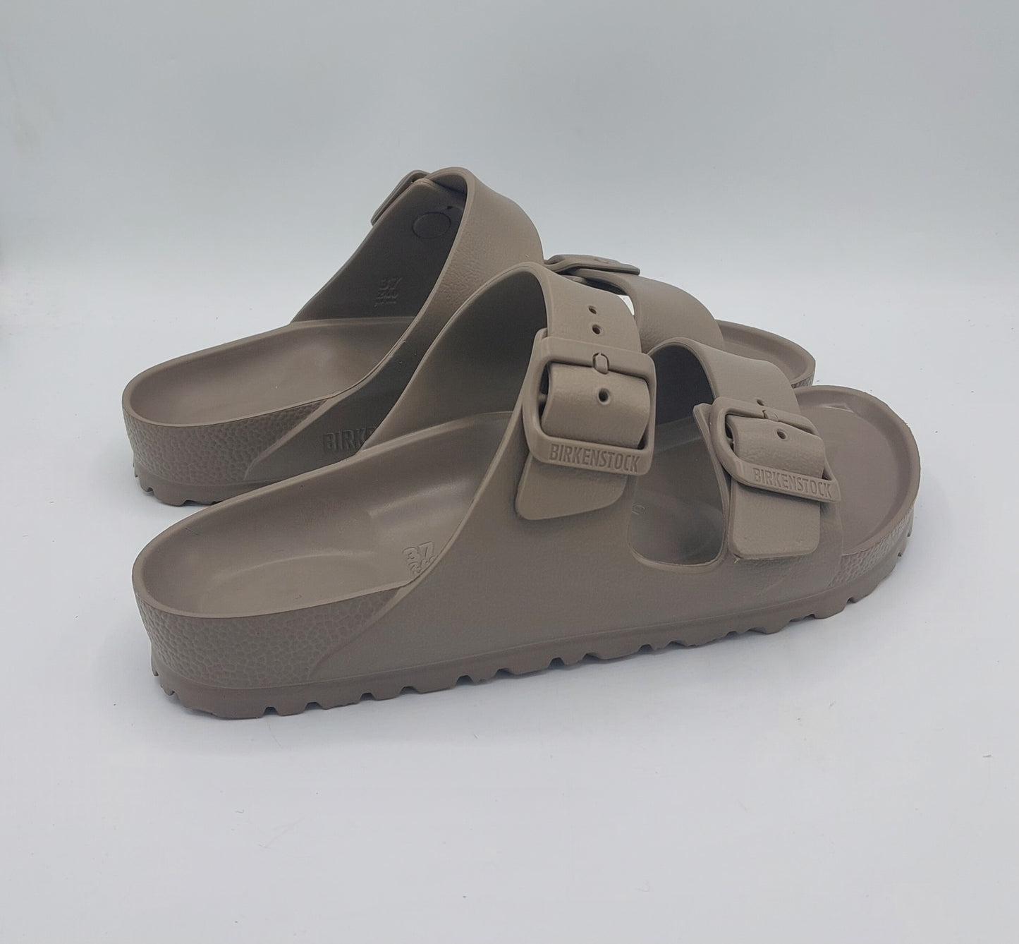 Birkenstock ciabatta gomma uomo donna taupe