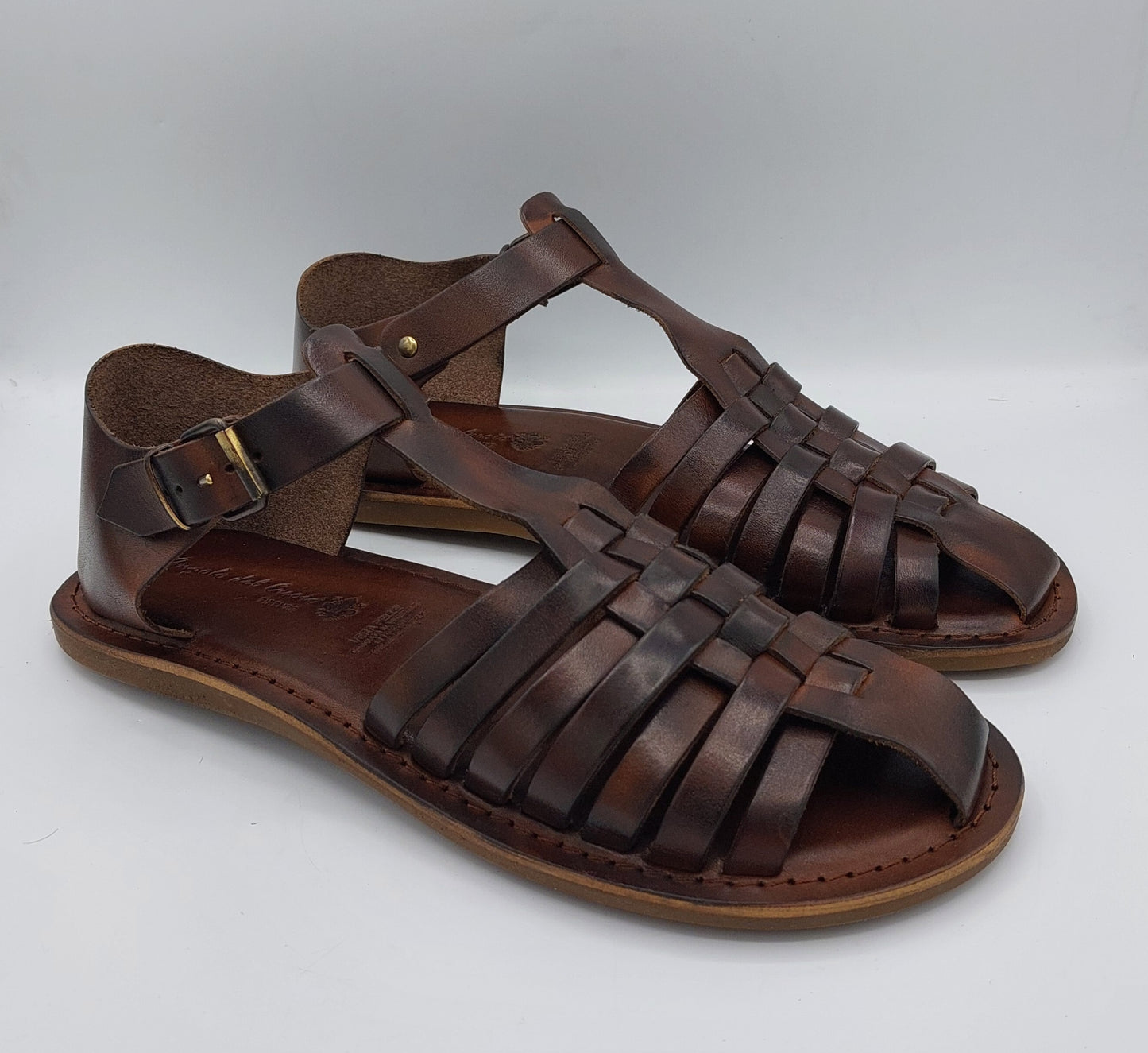 Tina sandalo donna gabbia pelle t.moro