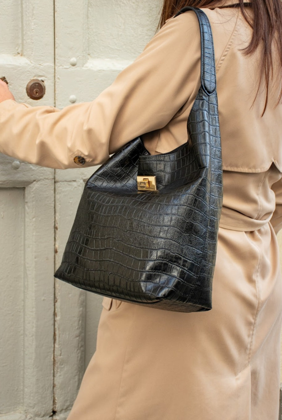 Ermanno Scervino borsa nera stampata