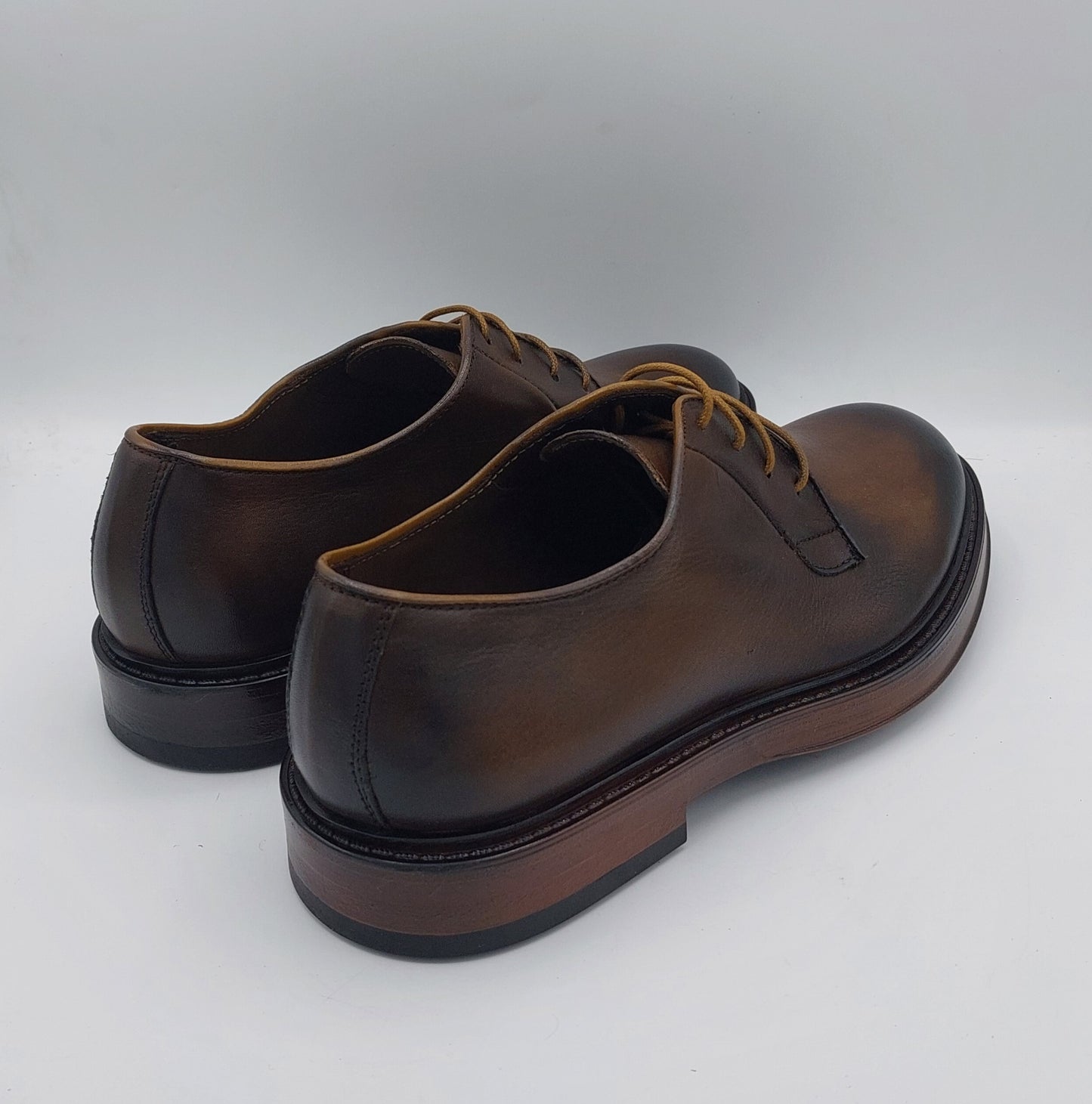 Lord Douglas scarpa allacciata in pelle marrone