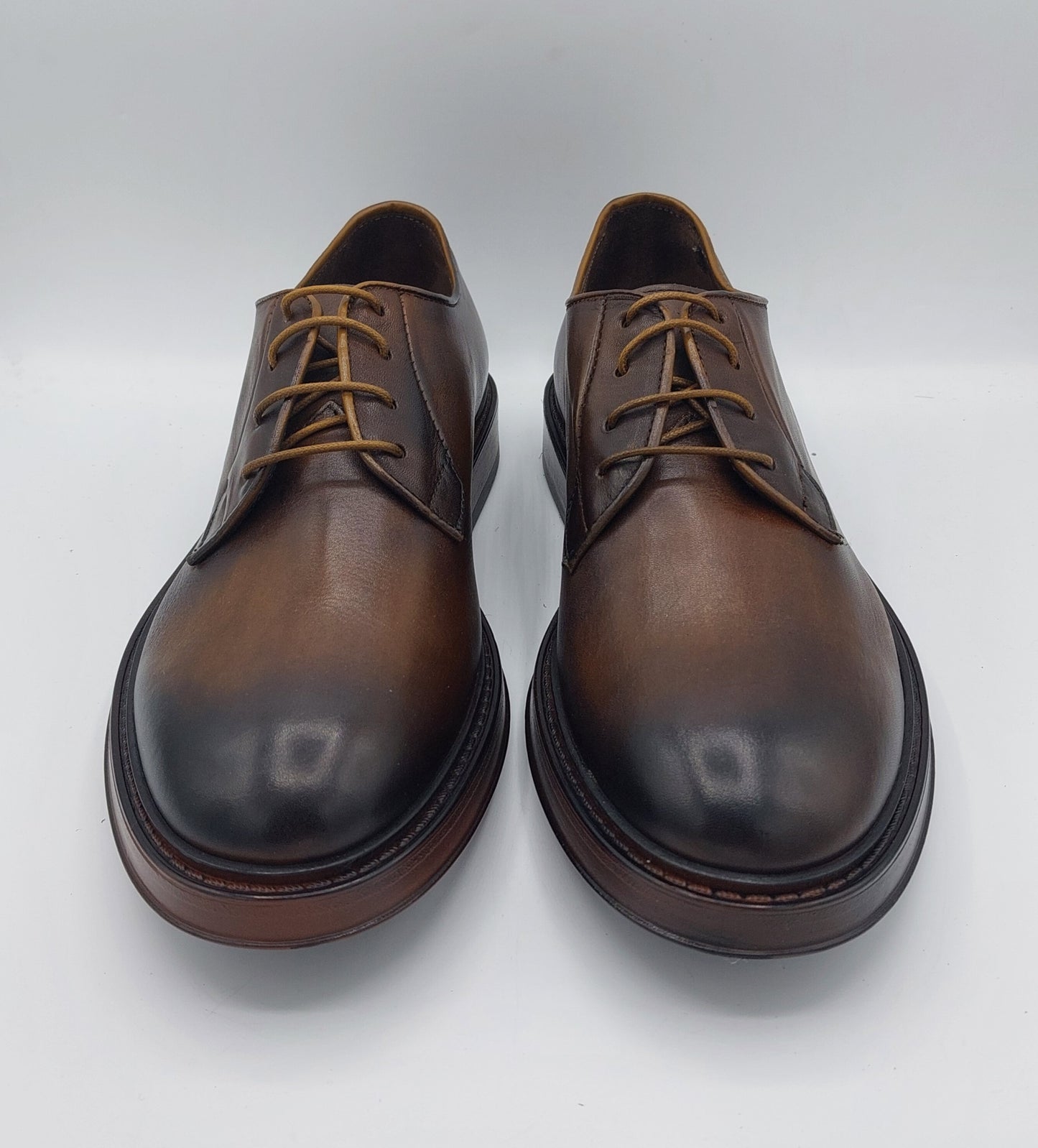 Lord Douglas scarpa allacciata in pelle marrone