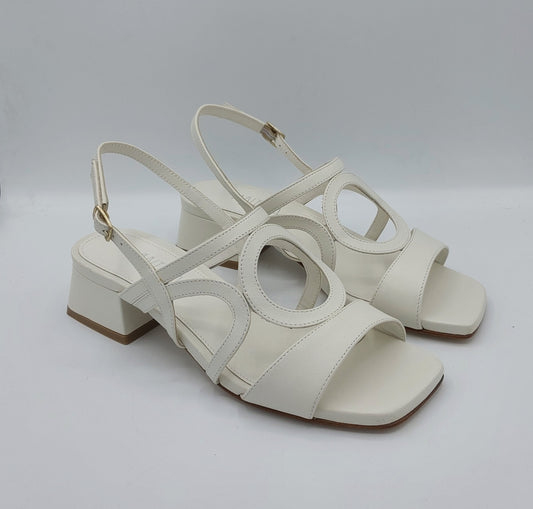 Anima sandalo pelle bianca