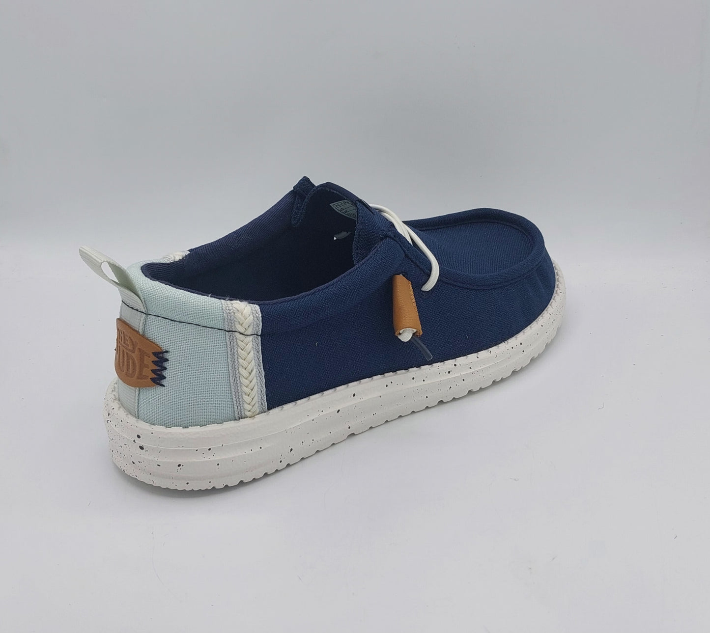 Dude uomo tessuto colore blu