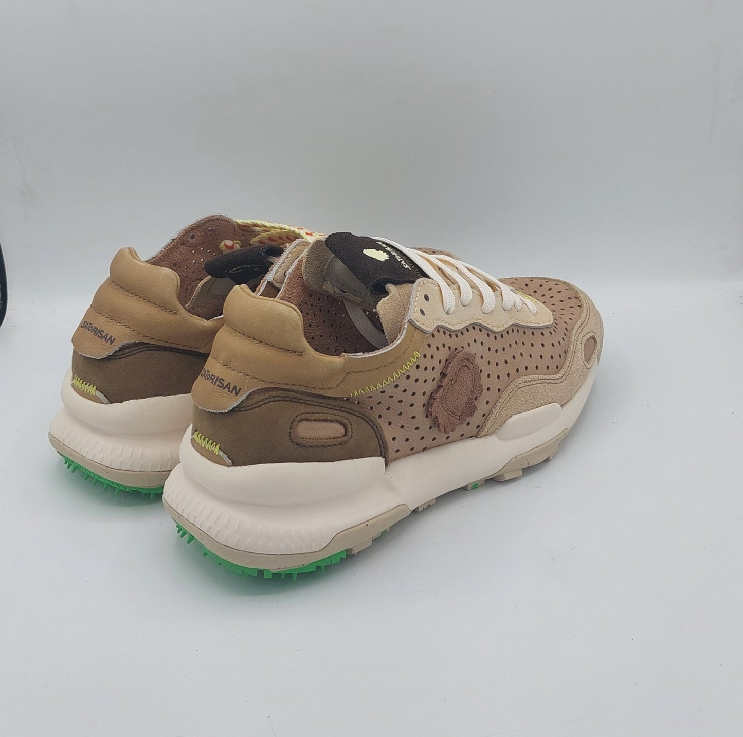 Satorisan sneakers donna in pelle rosa forata