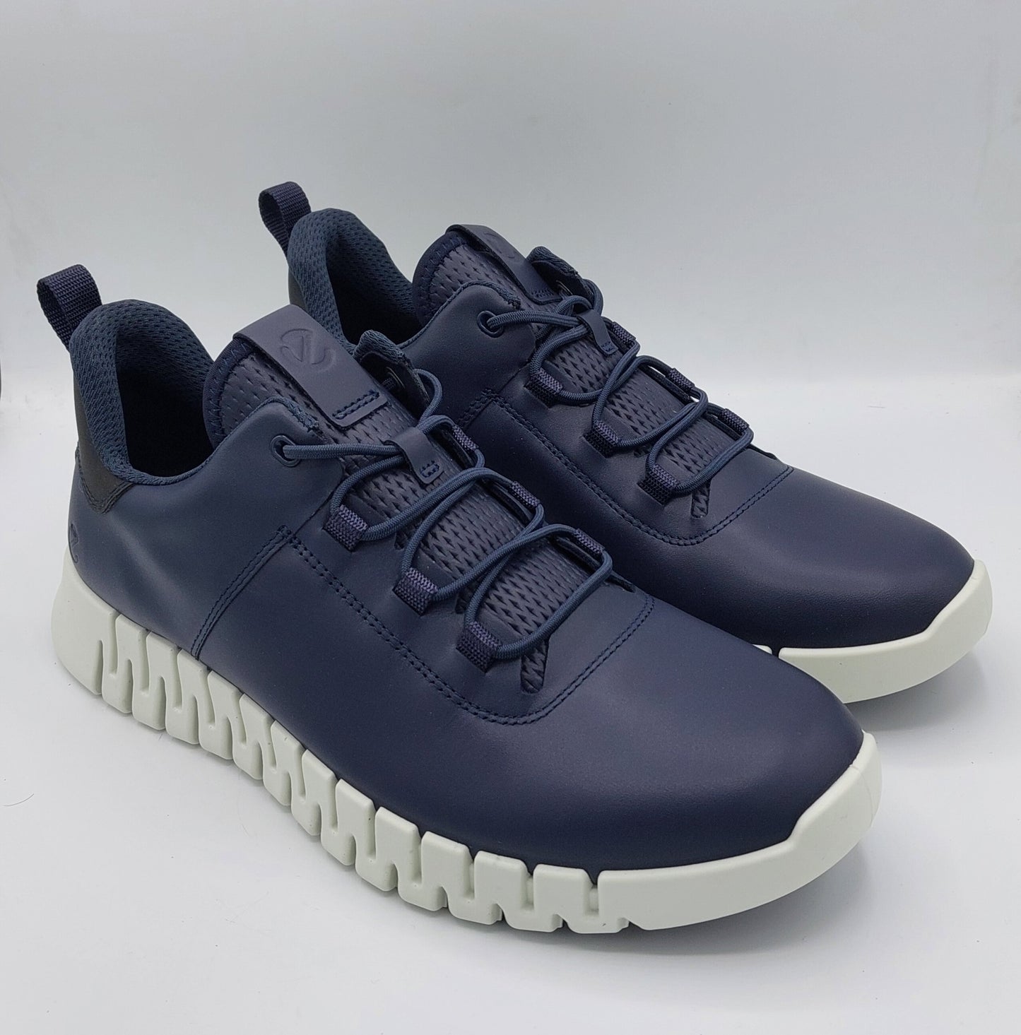 Ecco sneakers uomo pelle blu