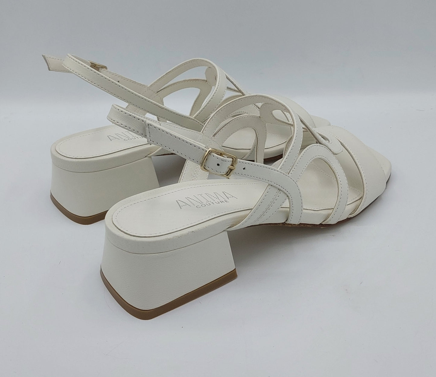 Anima sandalo pelle bianca