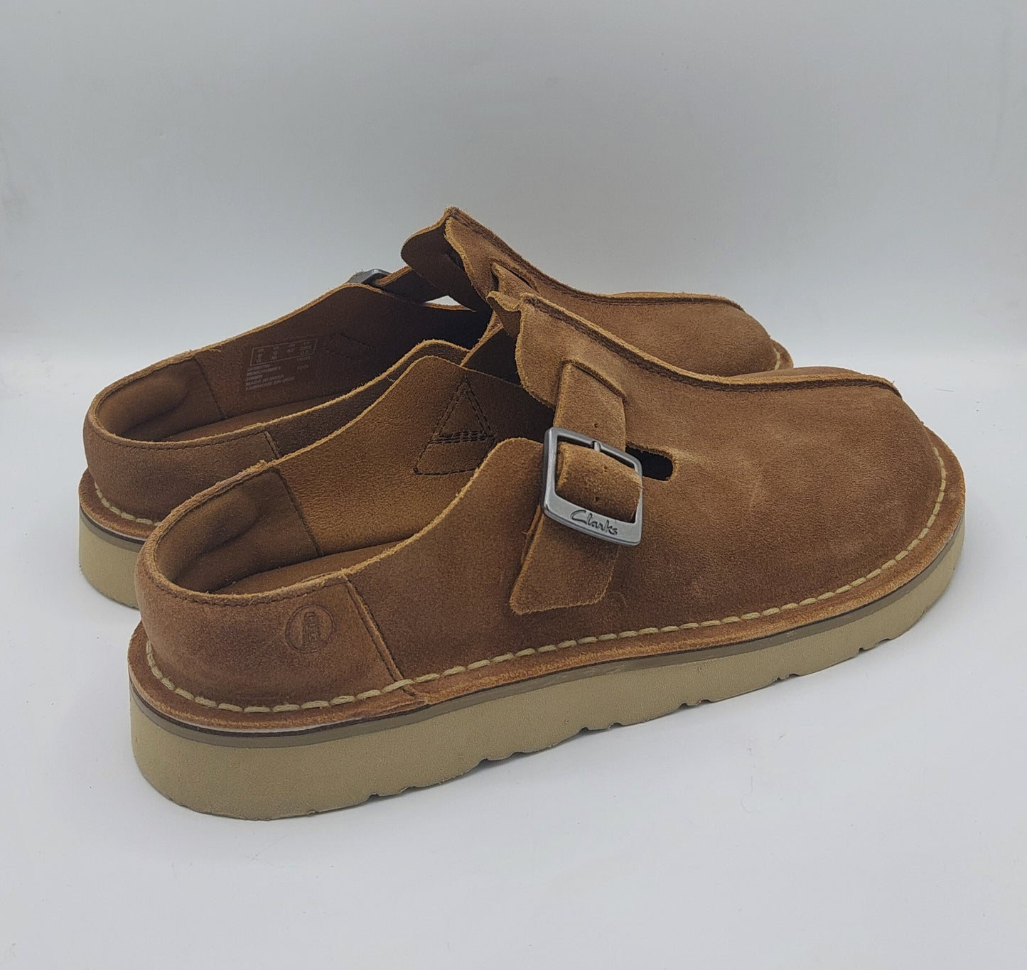 Clarks sabot uomo camoscio miele