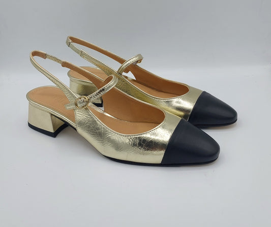 Anima chanel in pelle bicolore