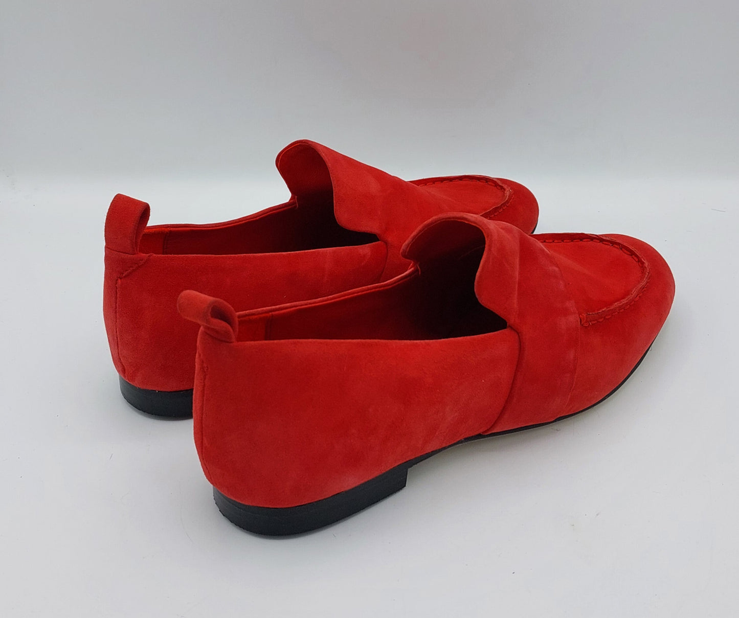 Mocassini camoscio rosso