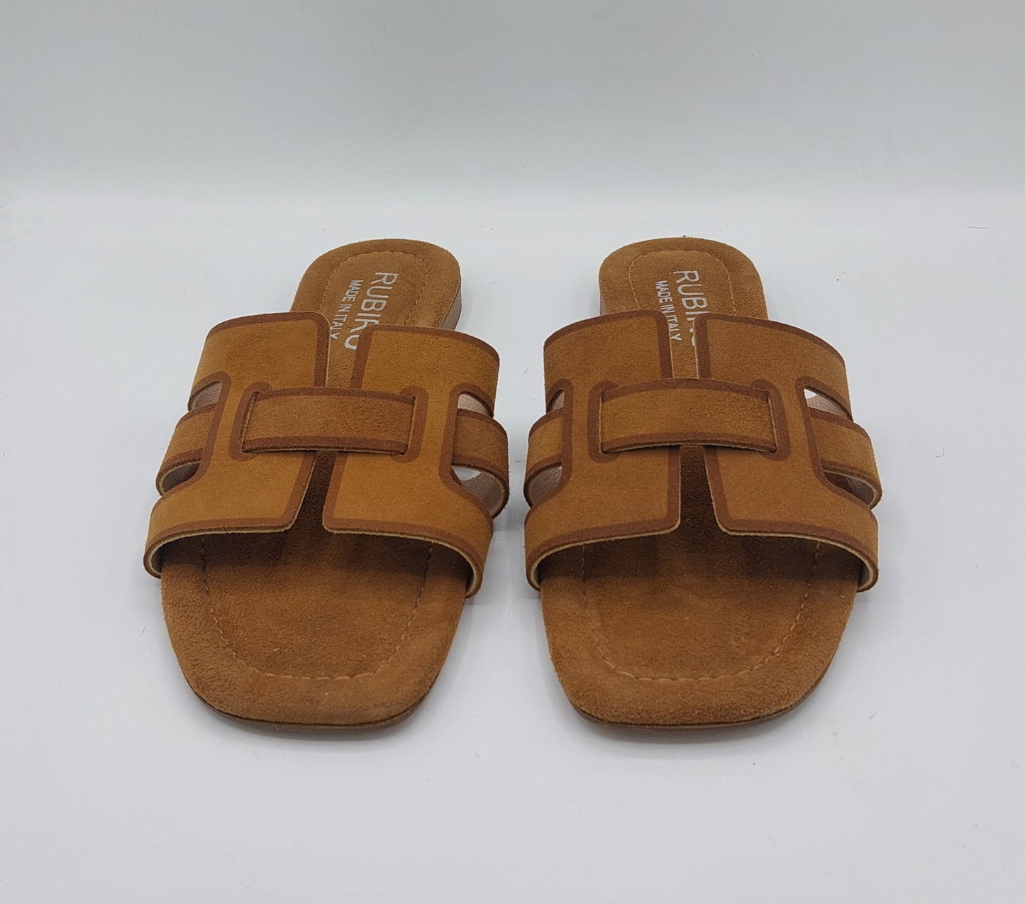 Rubiru' ciabatta camoscio color tabacco